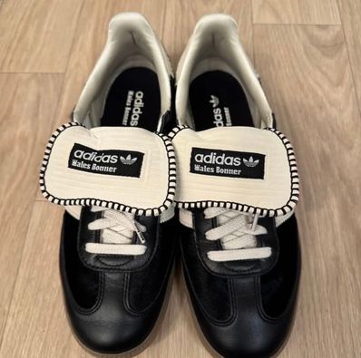 Wales Bonner × adidas Samba Pony Tonal Low "Core Black/Cream White"