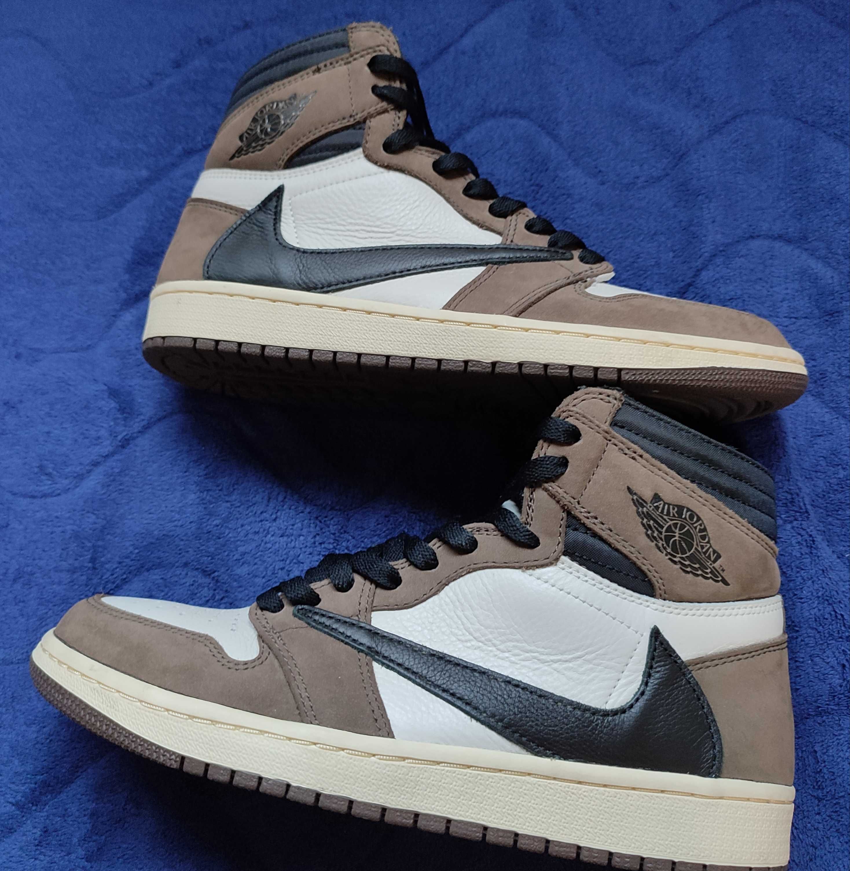 Travis Scott × Nike Air Jordan 1 Retro High OG TS SP "Sail/Dark Mocha"