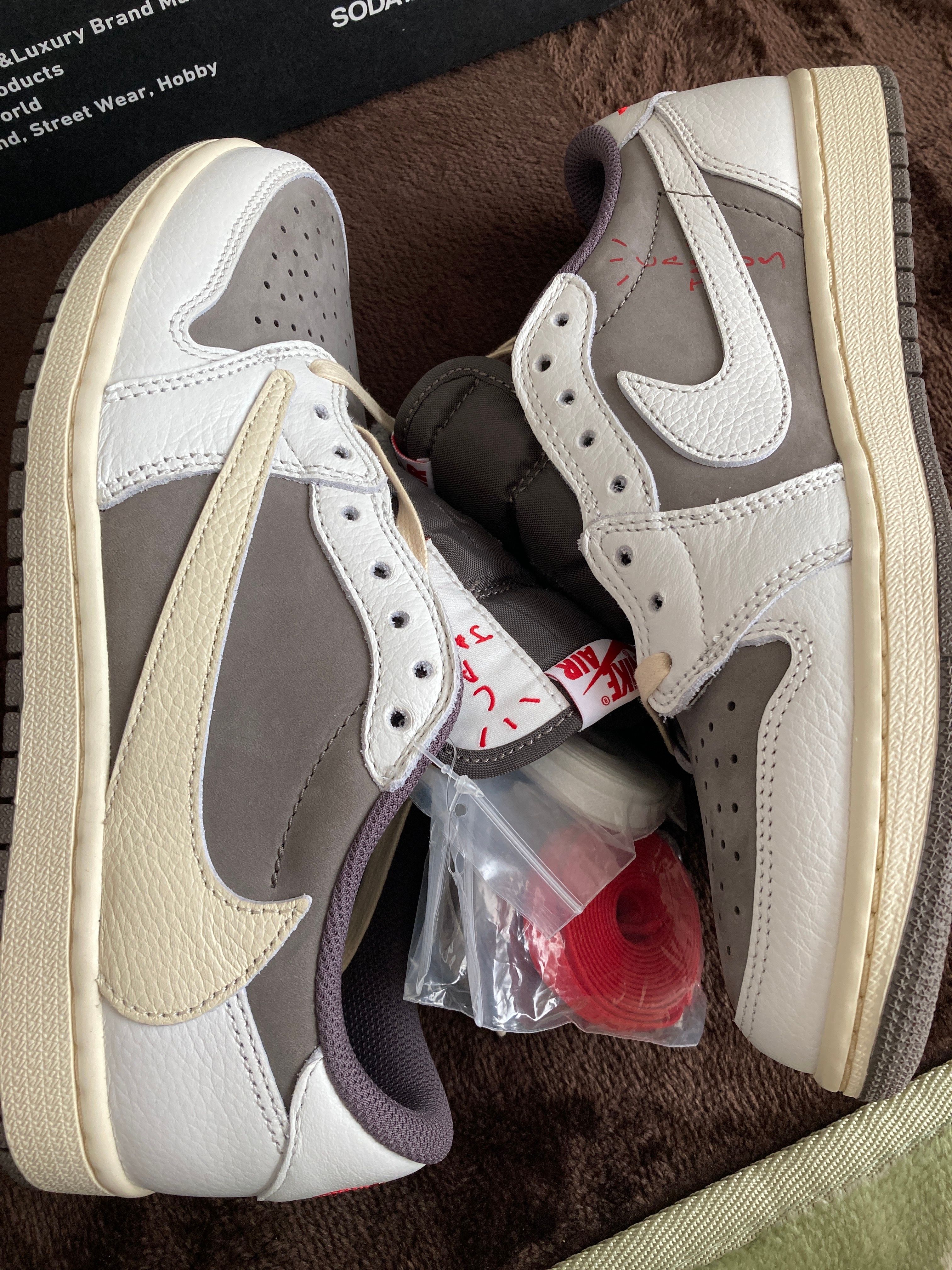 Travis Scott × Nike Air Jordan 1 Low OG SP "Reverse Mocha/Sail and Ridgerock"
