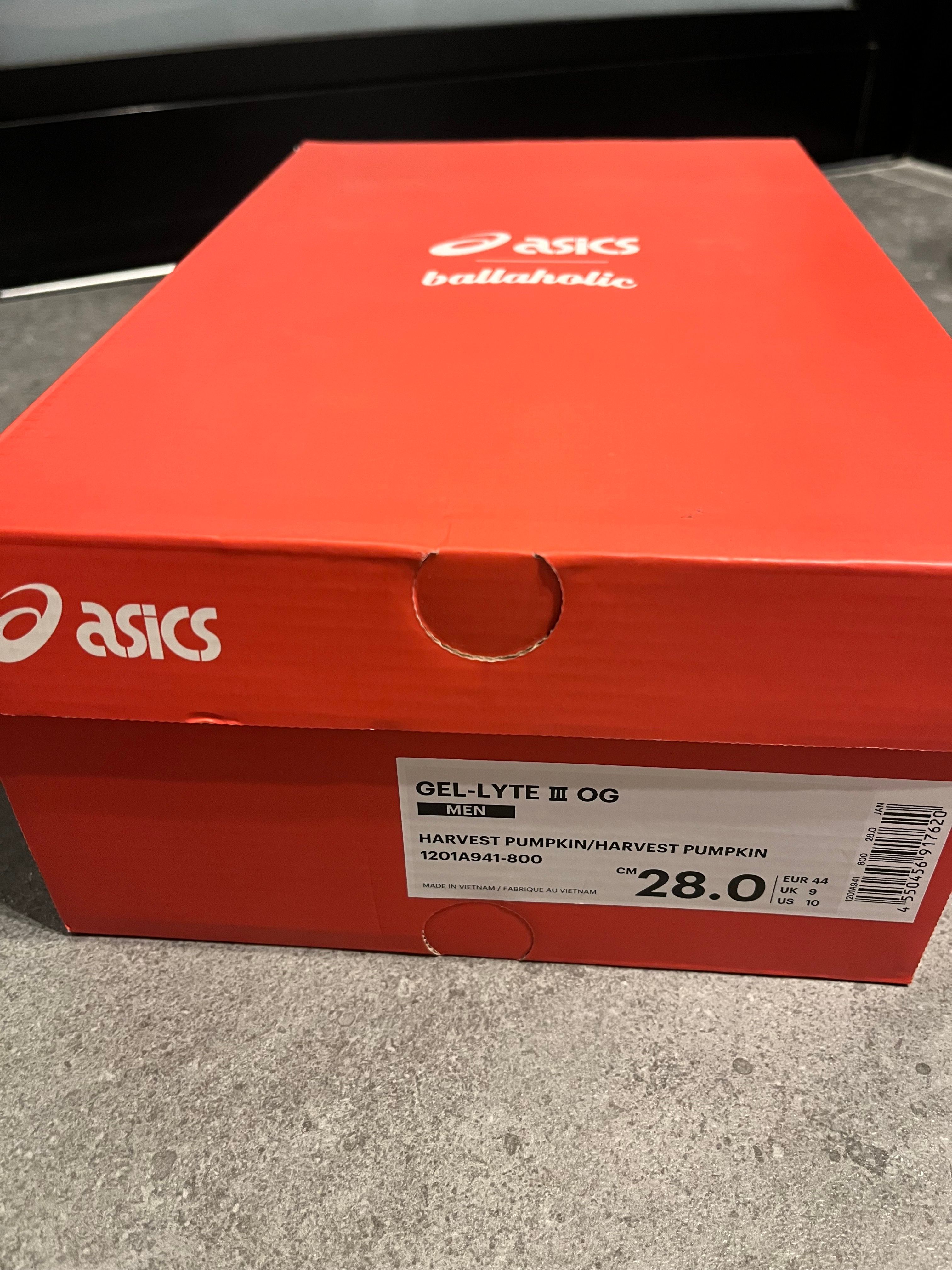 ballaholic × Asics Gel-Lyte III OG "Harvest Pumpkin"