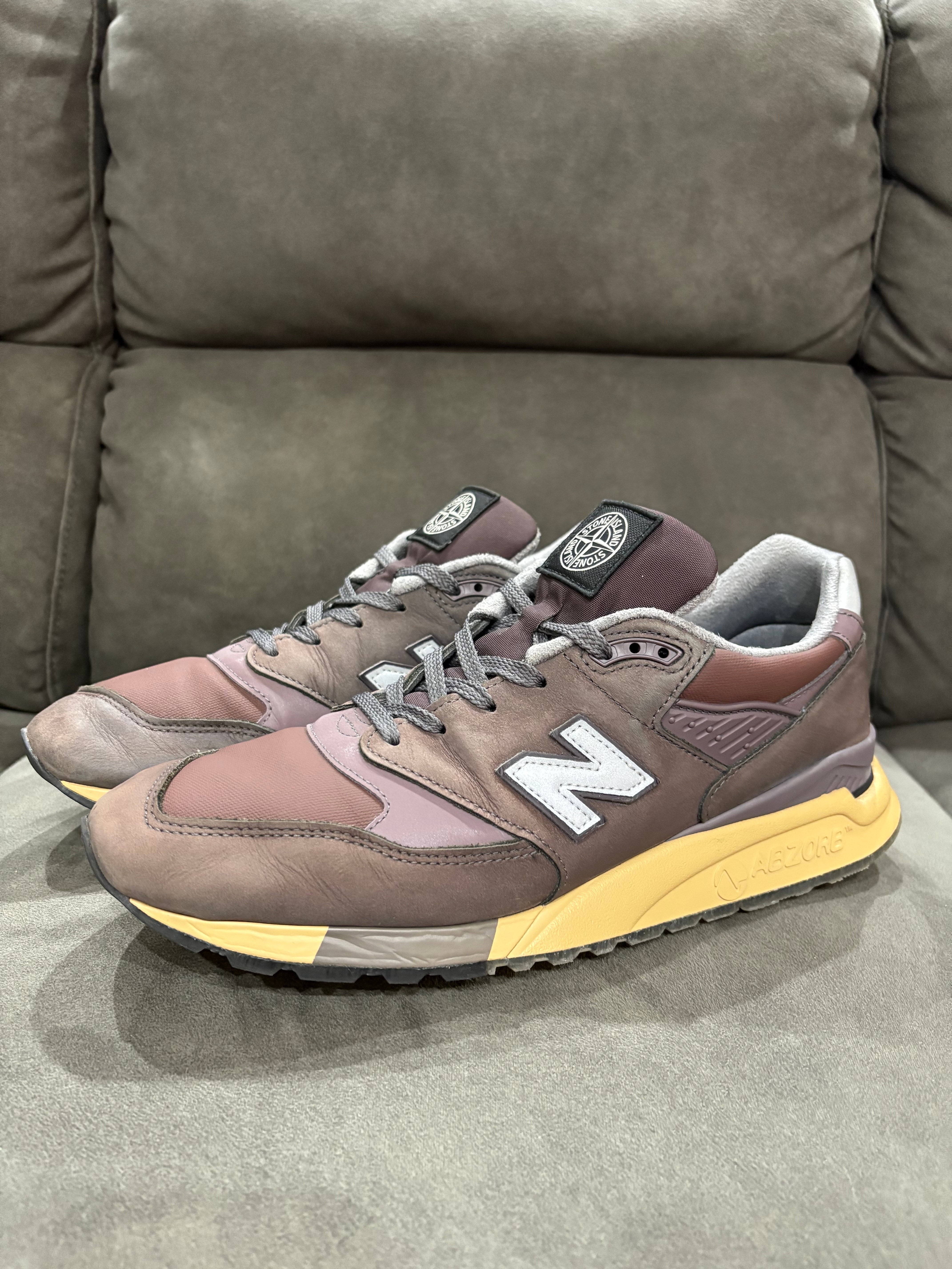 Stone Island × New Balance 998 "Raso Gommato"