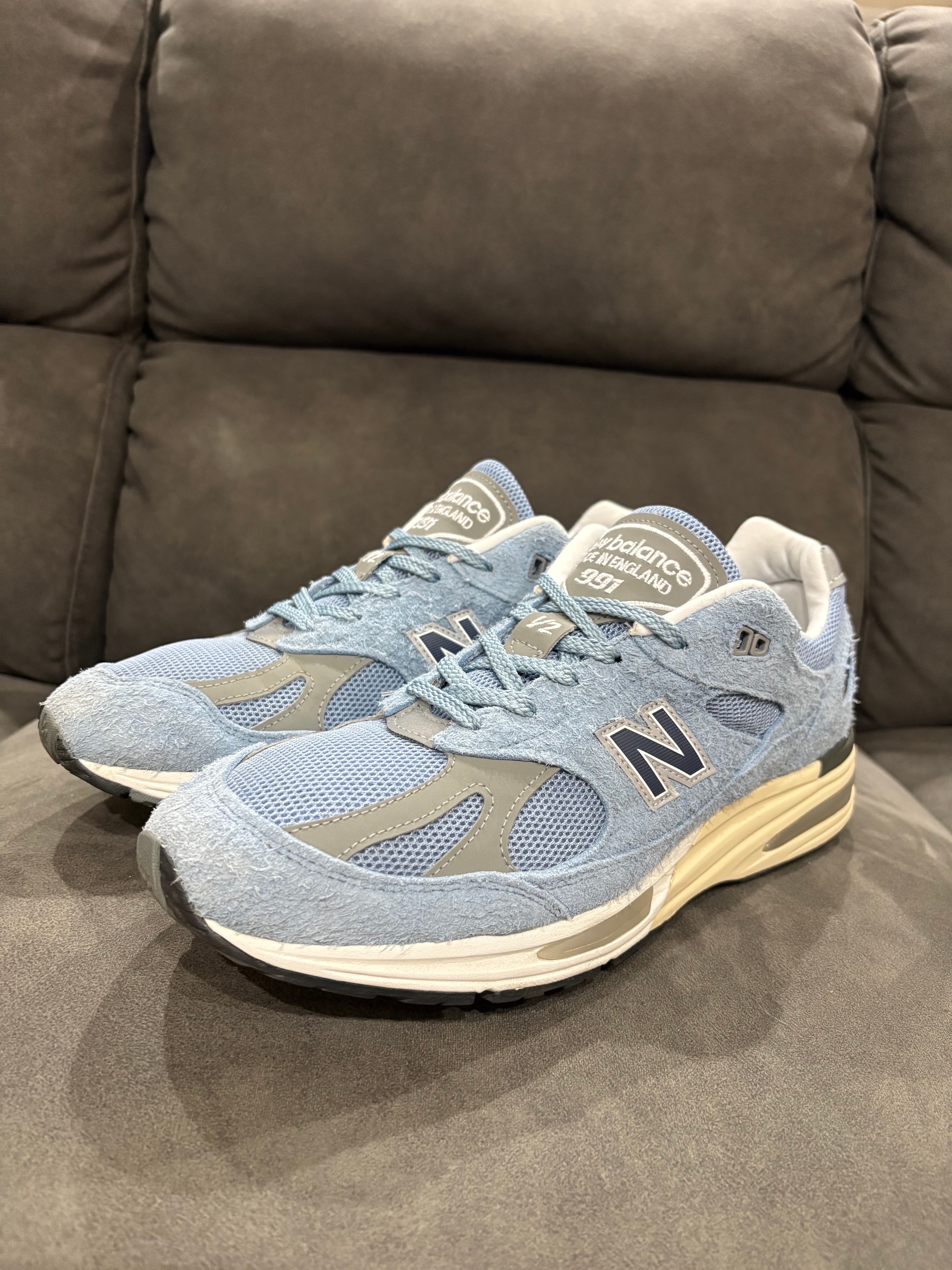 New Balance 991V2 Made in UK Grounded Pastels "Celestial Blue/Faded Denim/Moon Mist"