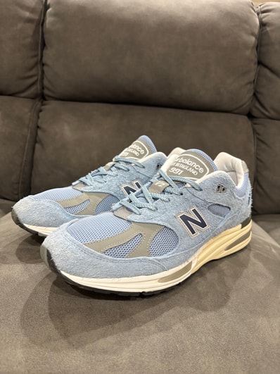 New Balance 991V2 Made in UK Grounded Pastels "Celestial Blue/Faded Denim/Moon Mist"