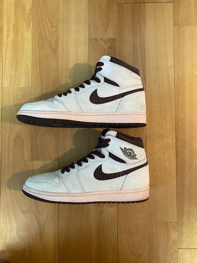 A Ma Maniere × Nike Air Jordan 1 Retro High OG "Sail and Burgundy"