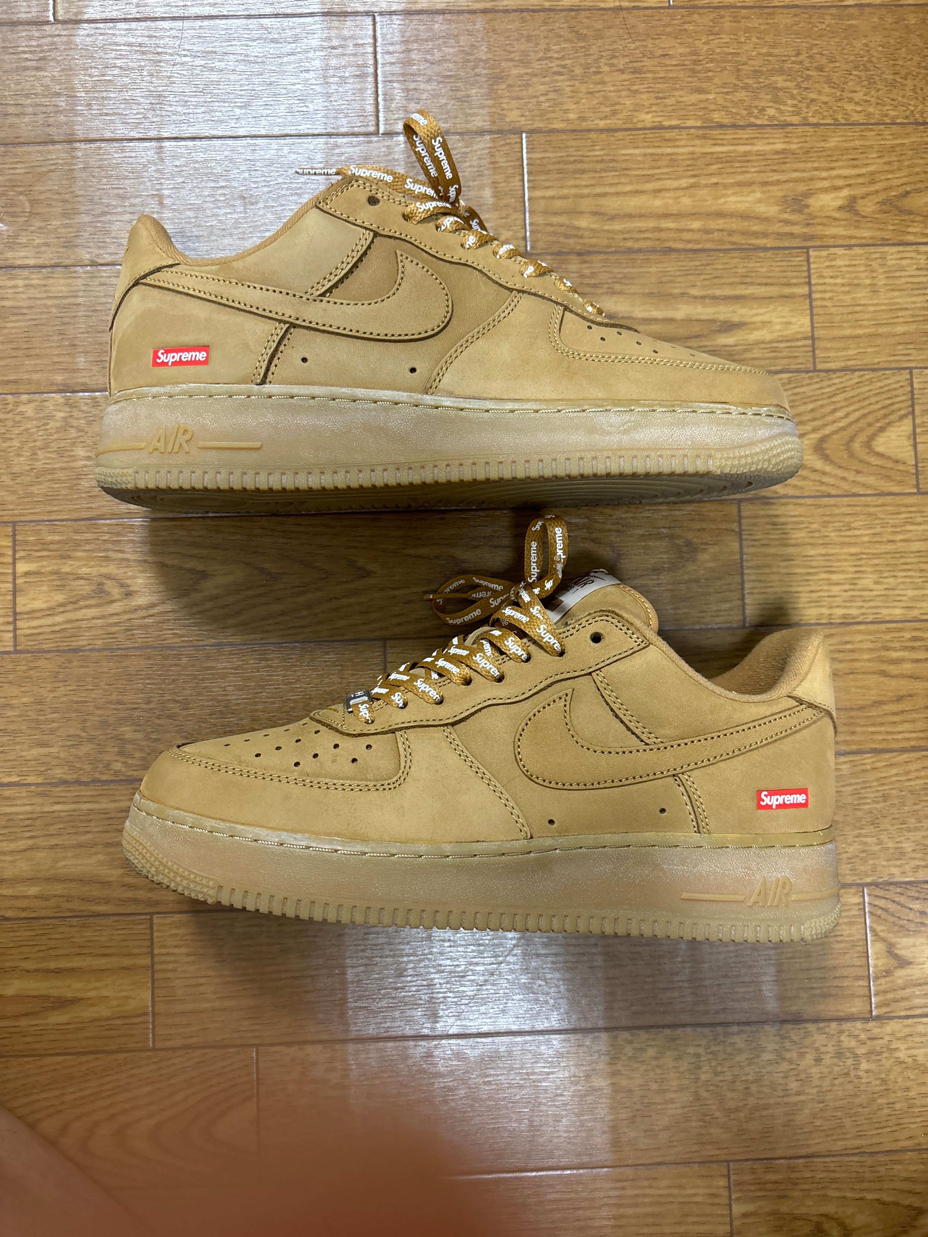 Supreme × Nike Air Force 1 Low "Flax/Wheat"