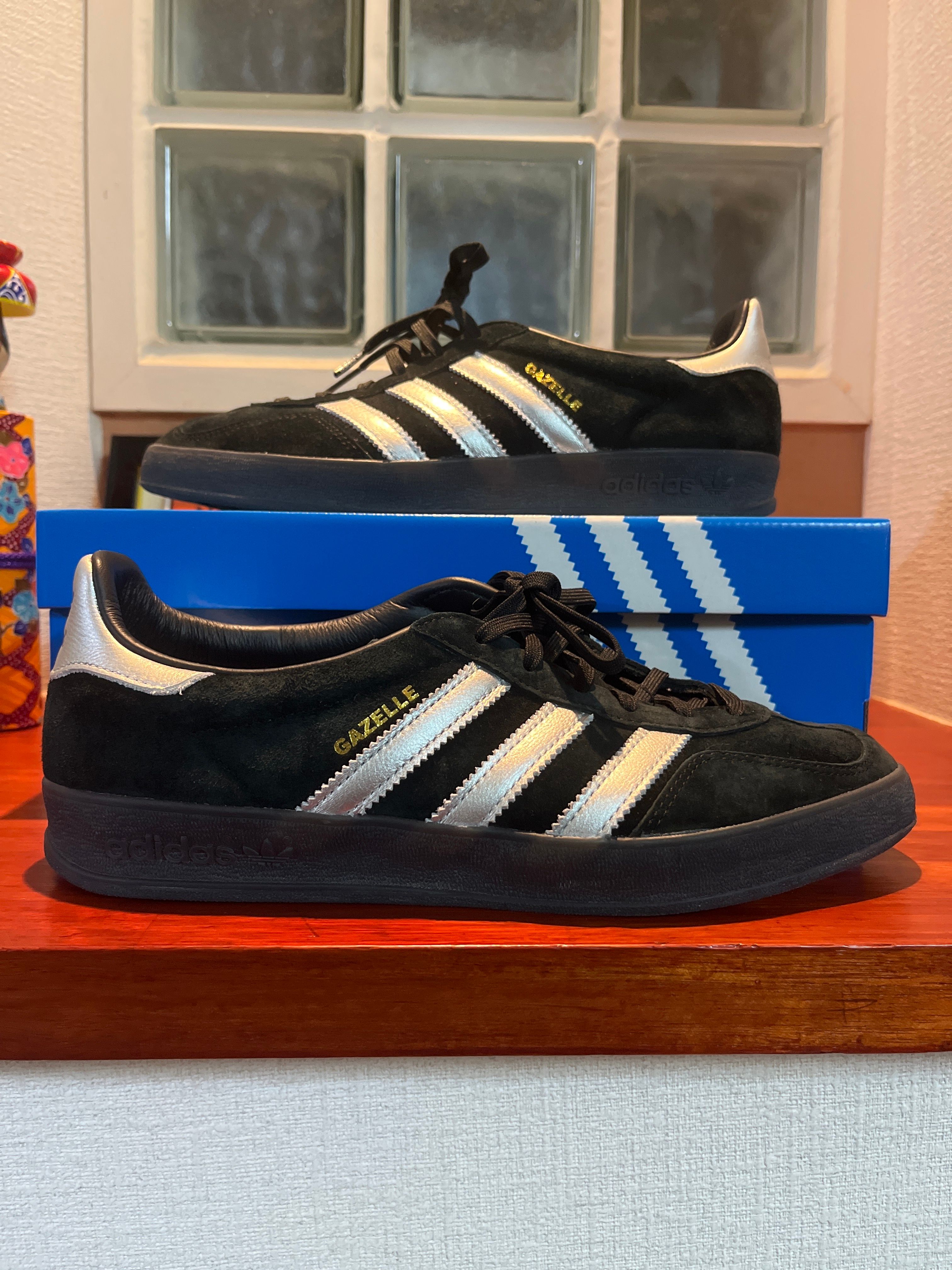BILLY'S Exclusive adidas Gazelle Indoor "Core Black/Metallic Silver"