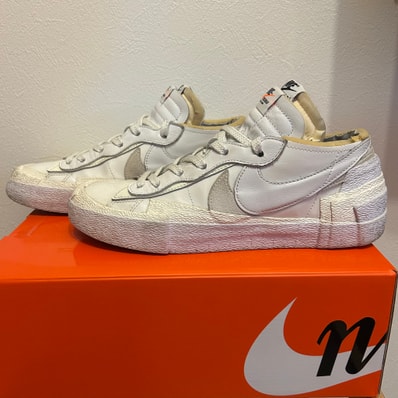 sacai × Nike Blazer Low "White Patent Leather"