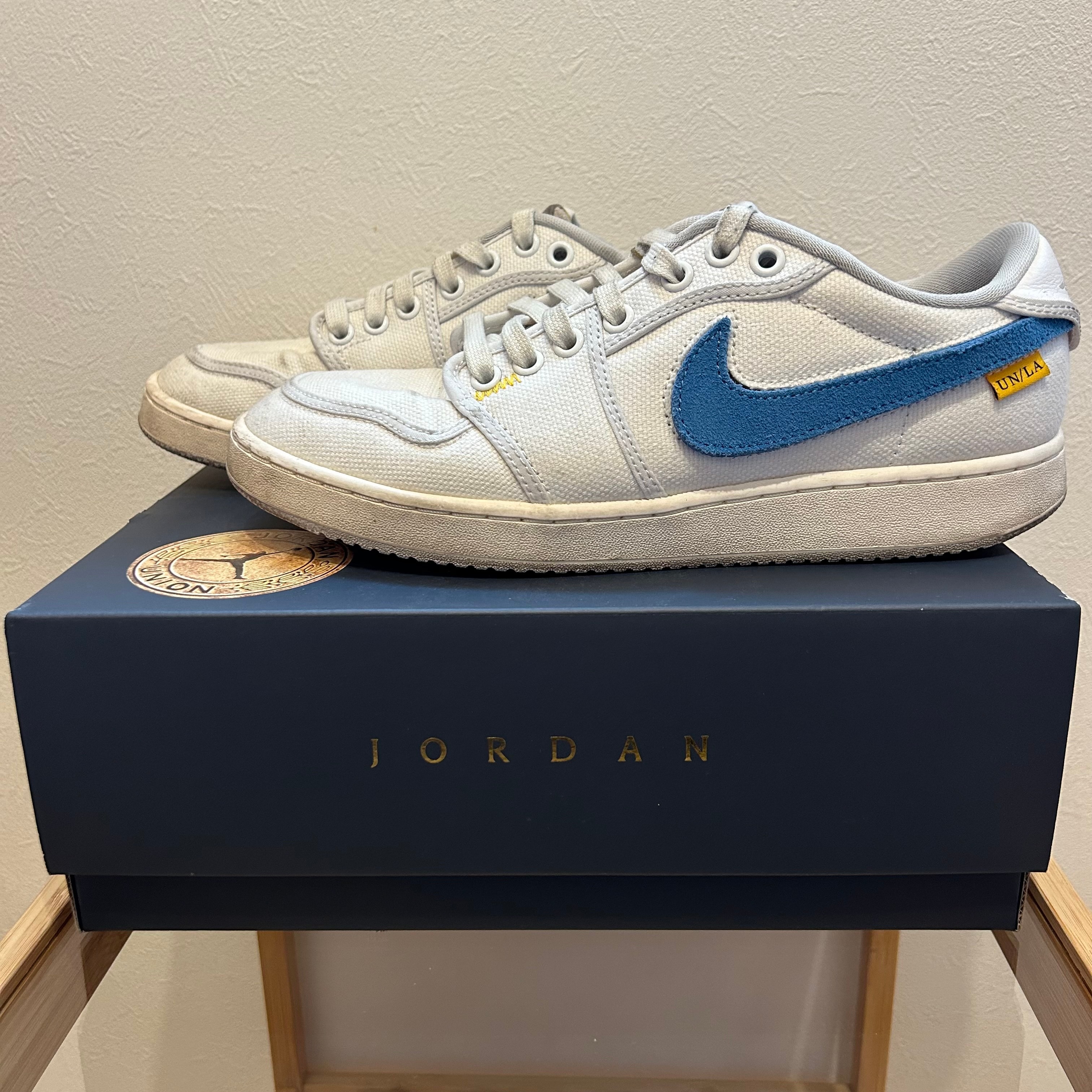 UNION × Nike Air Jordan 1 Low KO "White Canvas"