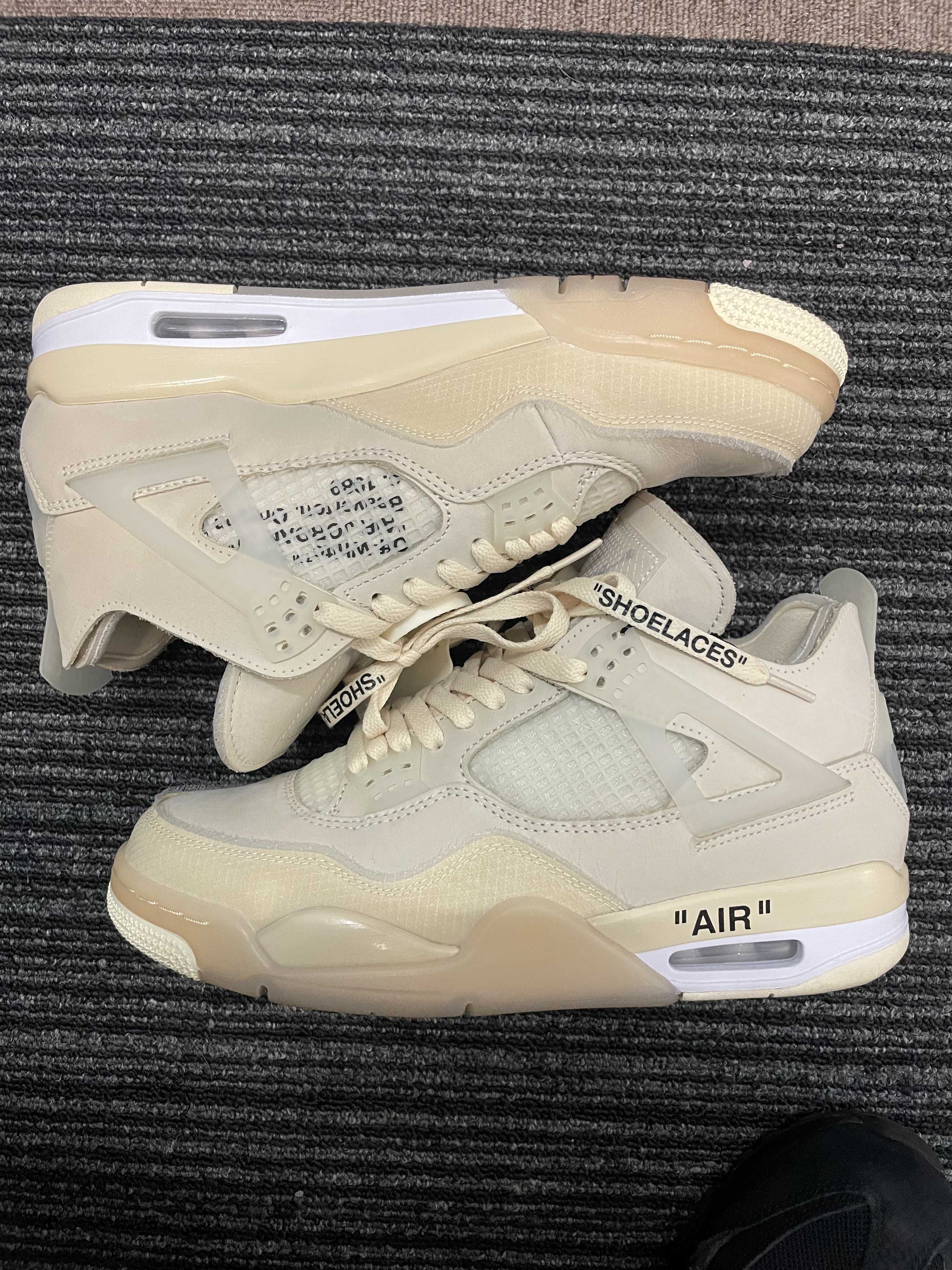 Off-White × Nike Women's Air Jordan 4 SP "Sail"