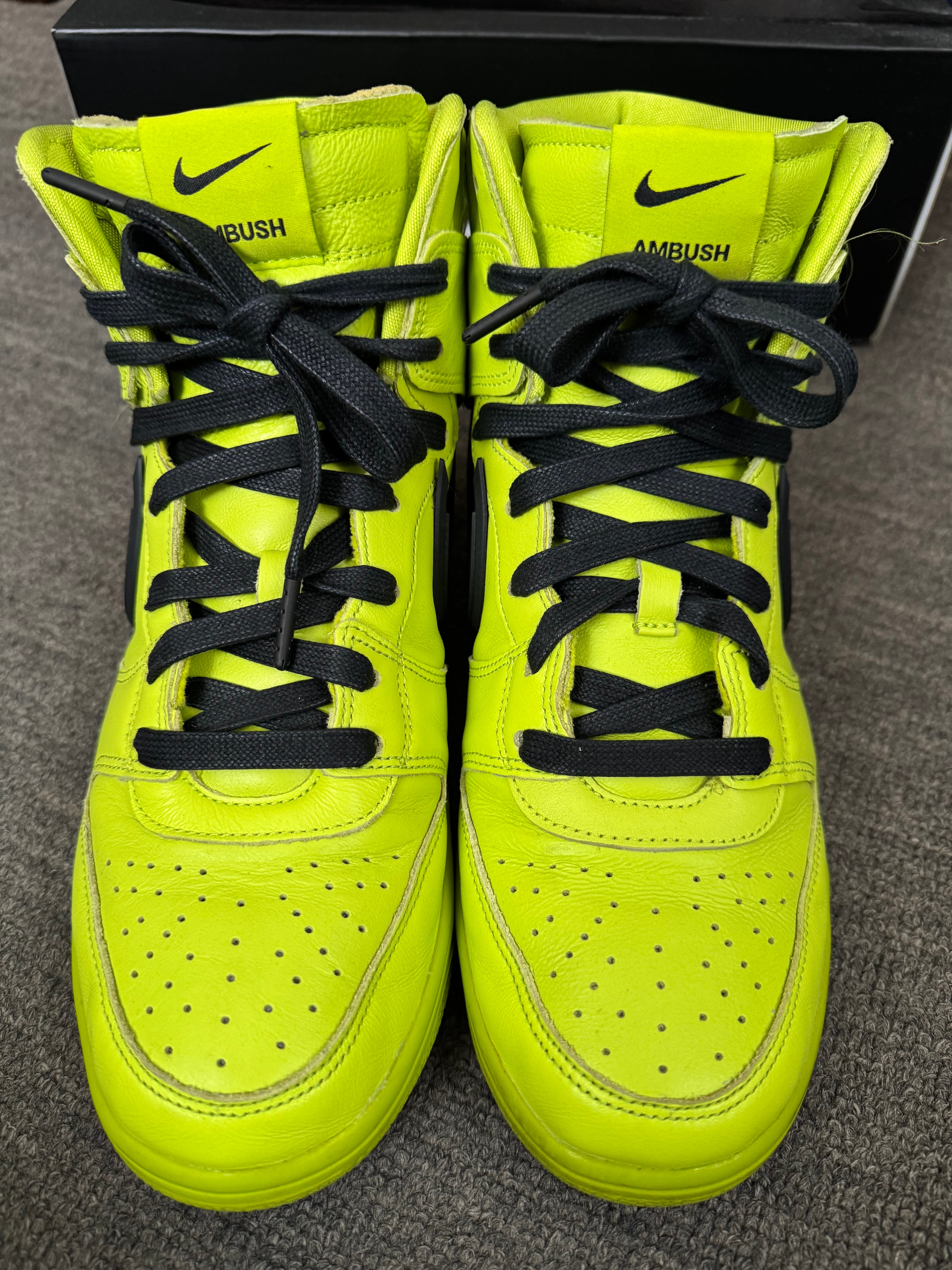 Ambush × Nike Dunk High "Flash Lime"