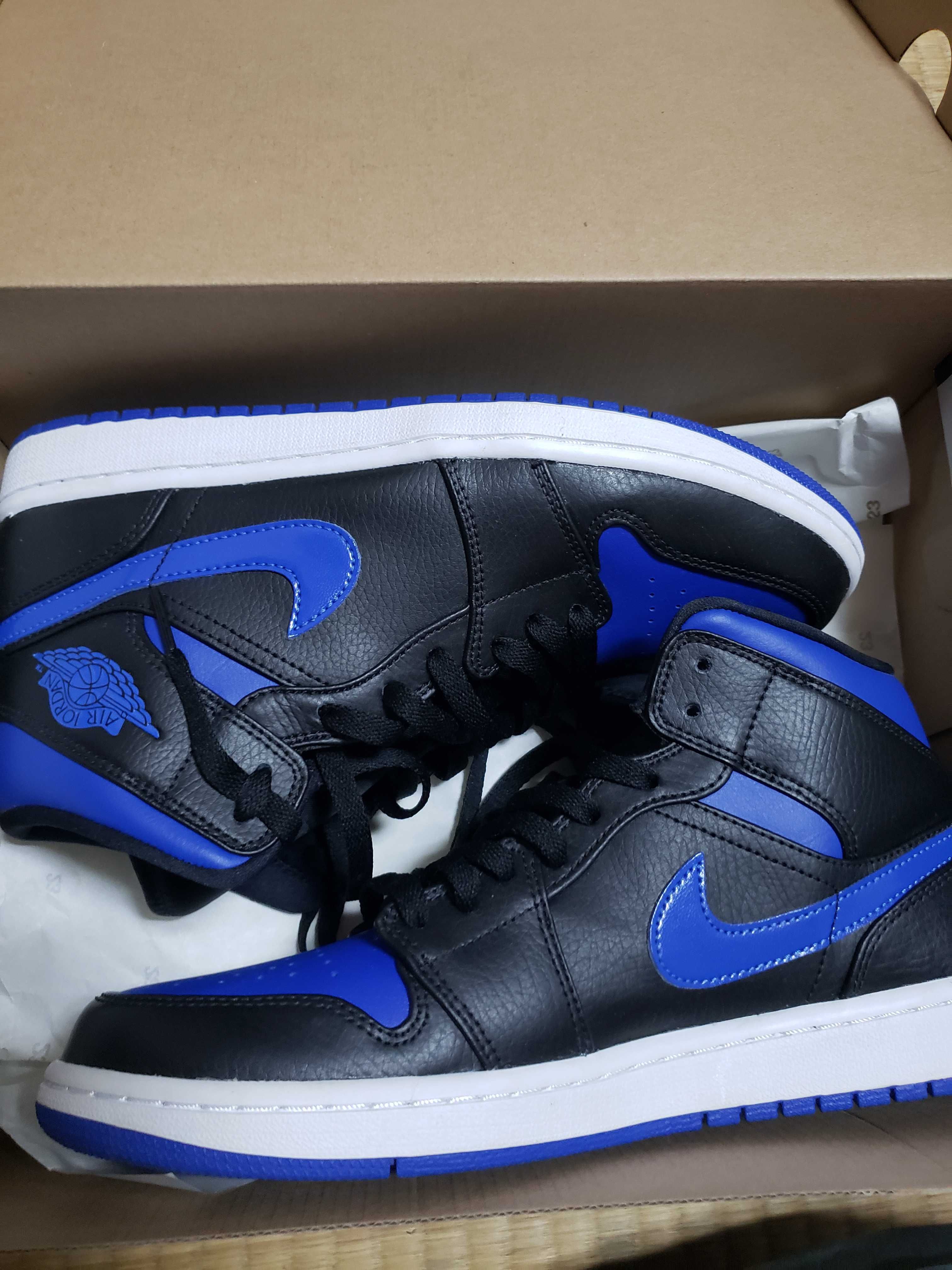 NIKE AIR JORDAN 1 MID "BLACK/BLUE"