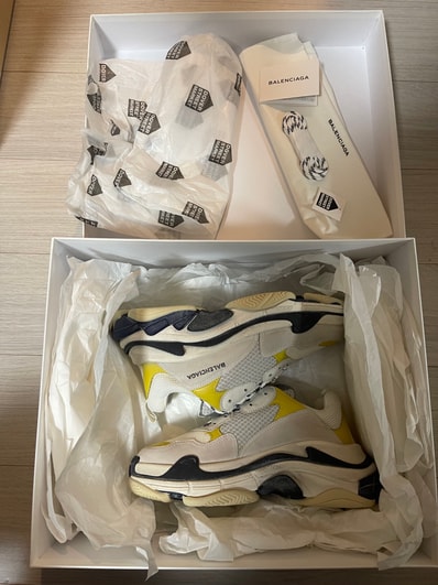 Balenciaga Triple S "White/Gray/Yellow" (Dover Street Market Exclusive)