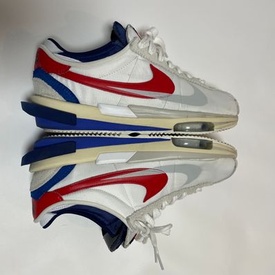 sacai × Nike Zoom Cortez "White and University Red"
