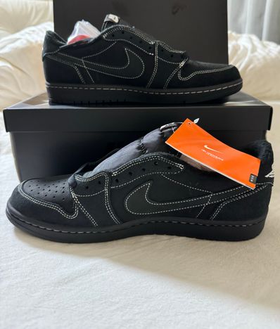 Travis Scott × Nike Air Jordan 1 Low OG SP "Black Phantom"