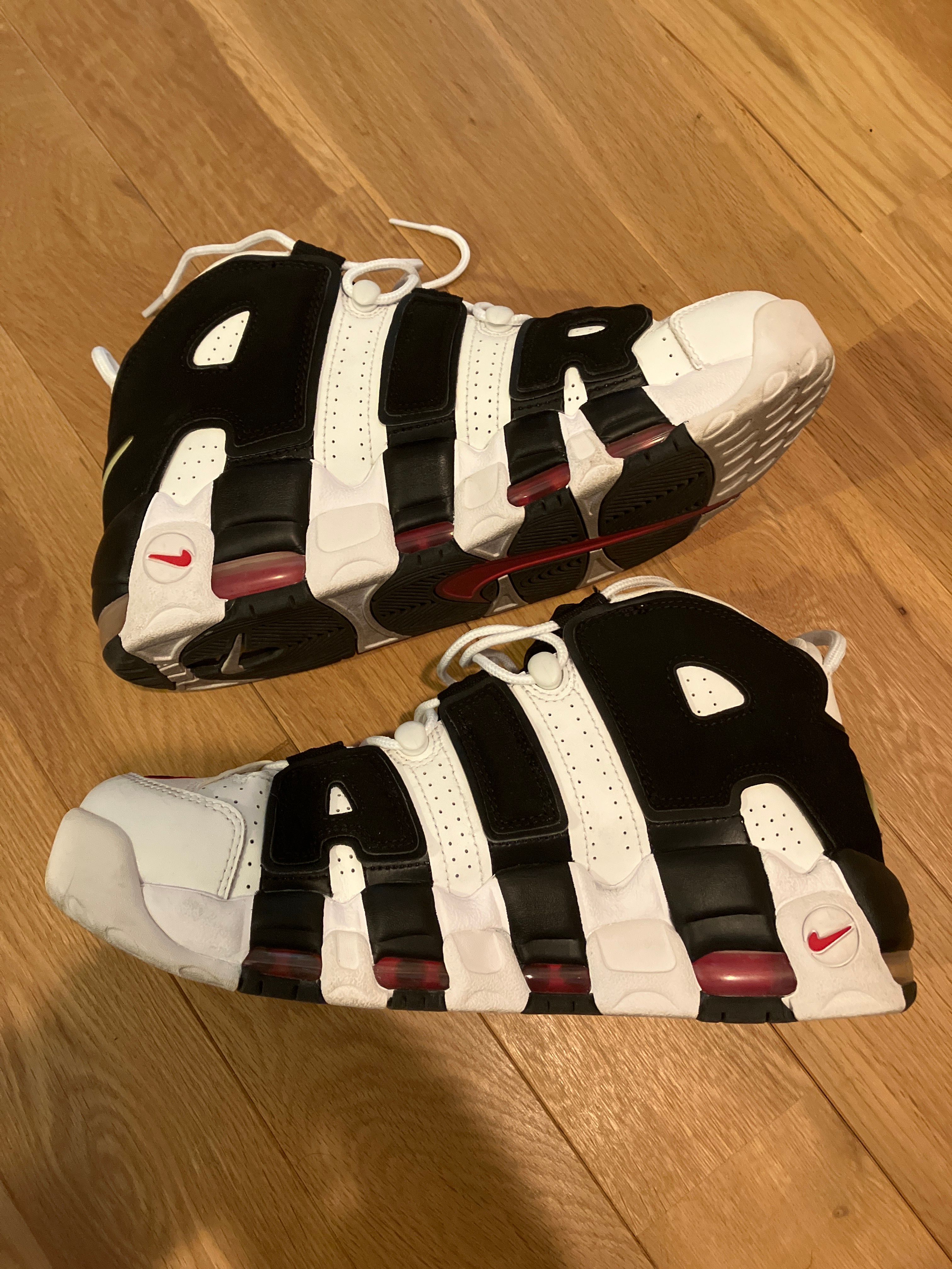 Nike Air More up Tempo "White/Black/University Red"(~2018)