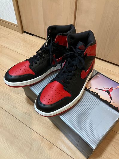 Nike Air Jordan 1 Retro High "Black Varsity Red/Bred"(2001)