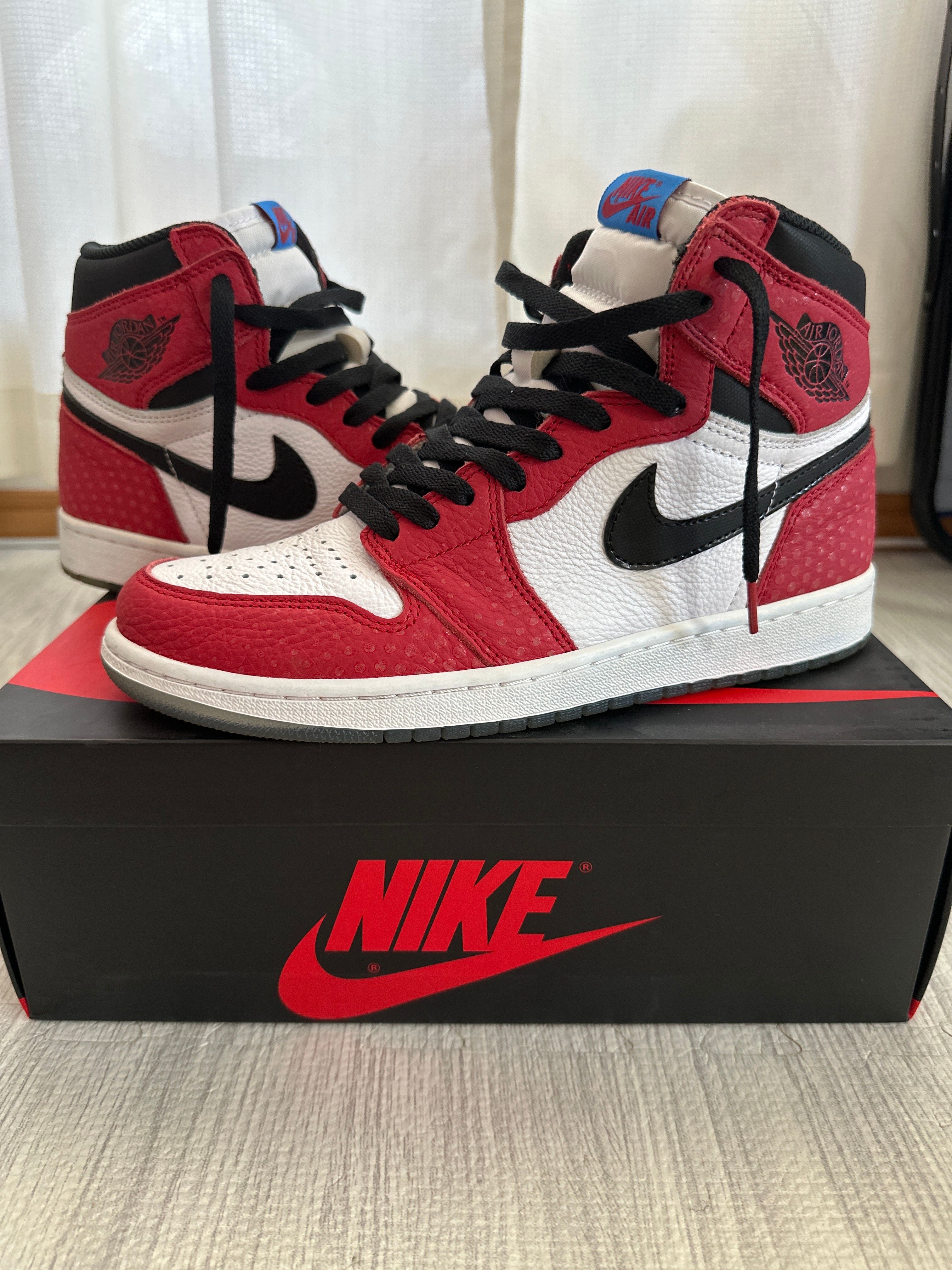 Spiderman × Nike Air Jordan 1 Origin Story "Gym Red/White/Photo Blue/Black"