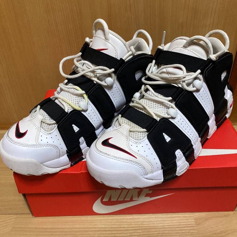 Nike Air More up Tempo "White/Black/University Red"(~2018)
