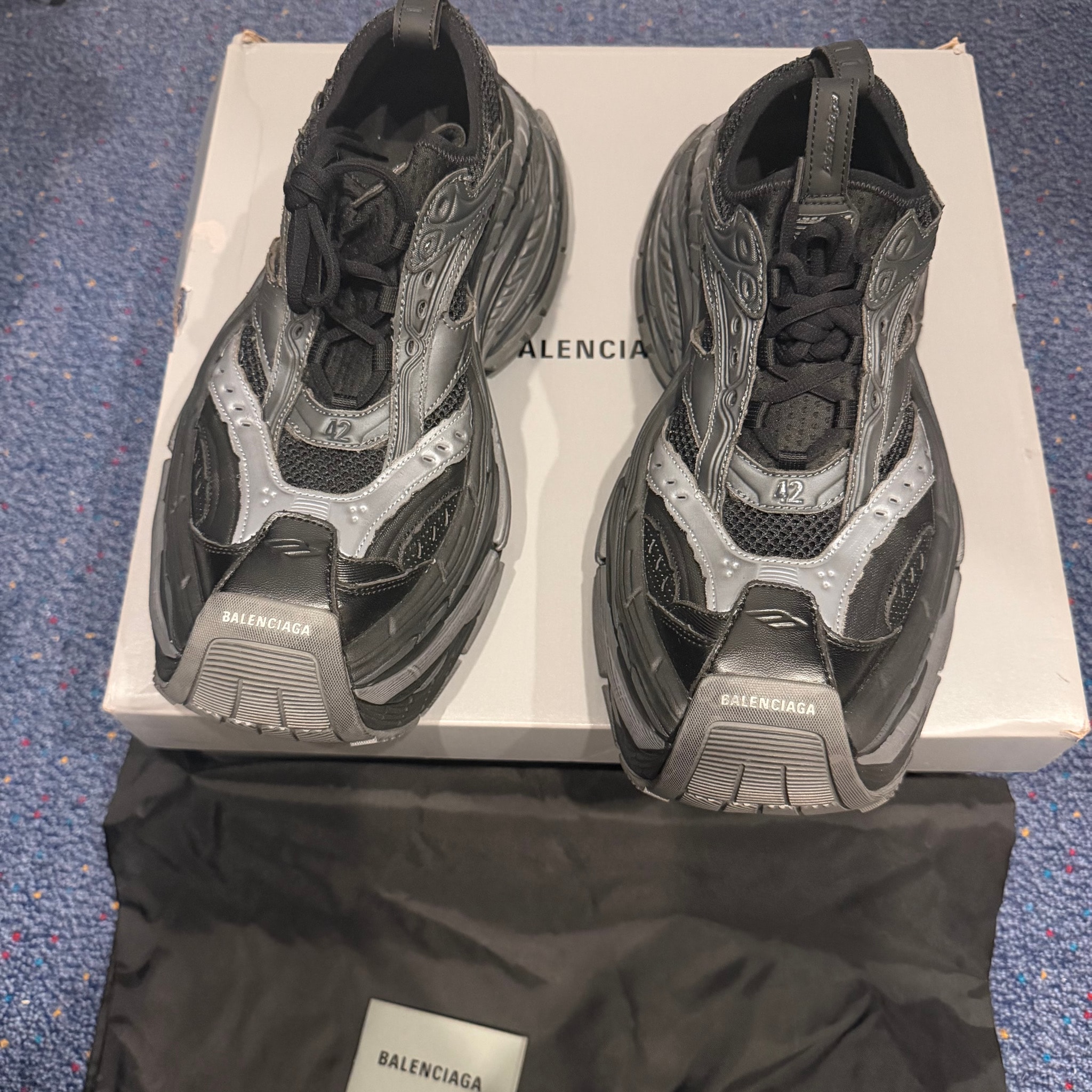 BALENCIAGA Platform Reduced Sneaker "Dark Gray"