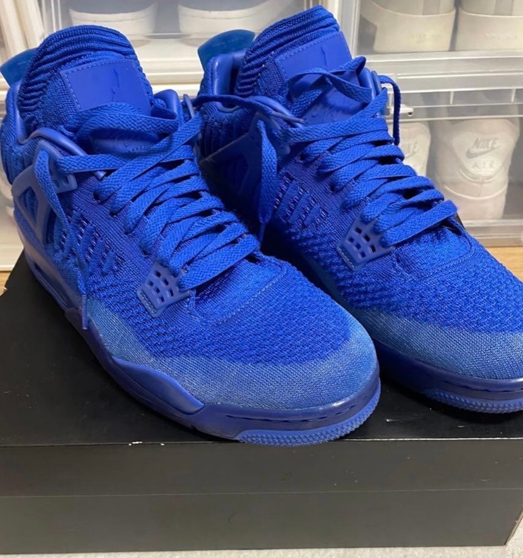 Nike Air Jordan 4 Retro Flyknit "Hyper Royal/Black"