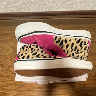 Supreme × Vans Sk8 Mid "Velvet Leopard Magenta"