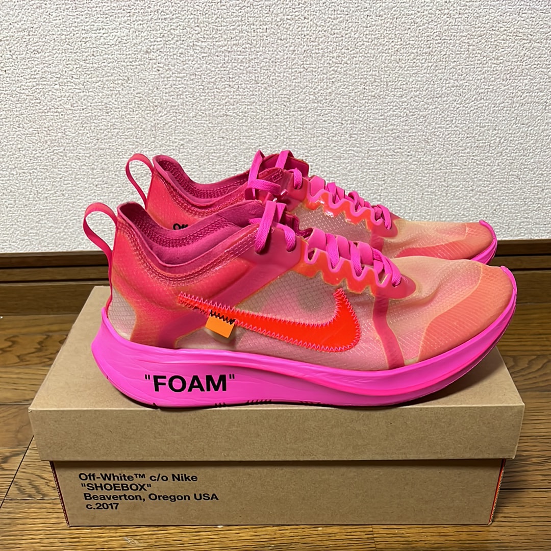 Off-White × Nike Zoom Fly "Pink"