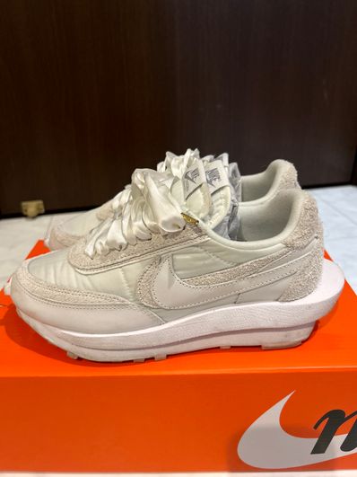 sacai × Nike LDV Waffle "Triple White"