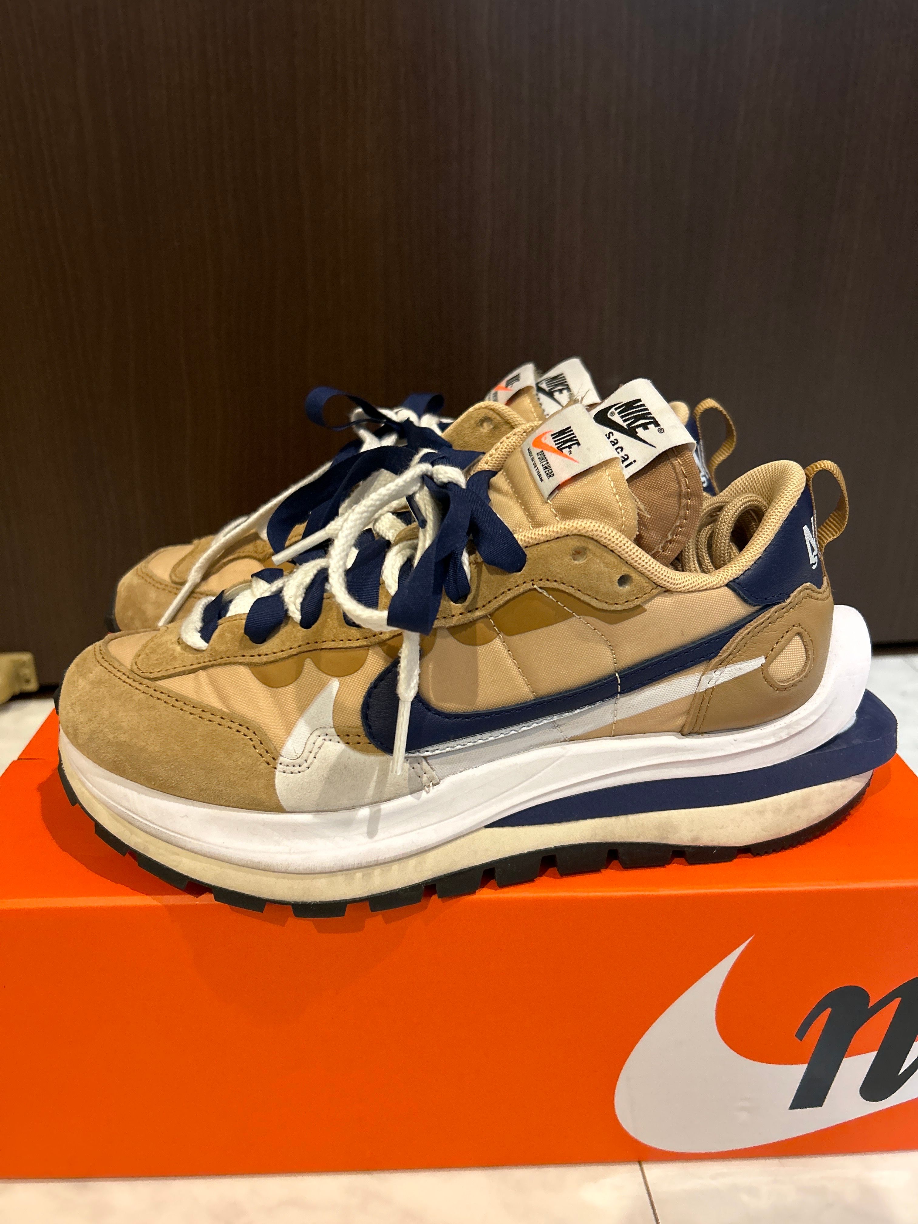 Sacai × Nike Vapor Waffle "Sesame And Blue Void"