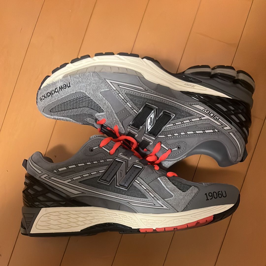 N.HOOLYWOOD TEST Product Exchange Service × INVINCIBLE × New Balance 1906U "Grey/Charcoal/Orange"
