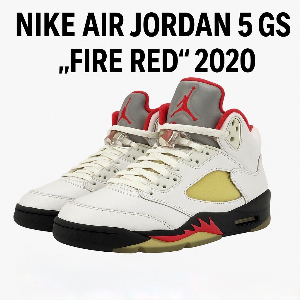 Nike GS Air Jordan 5 Retro "Fire Red" (2020)