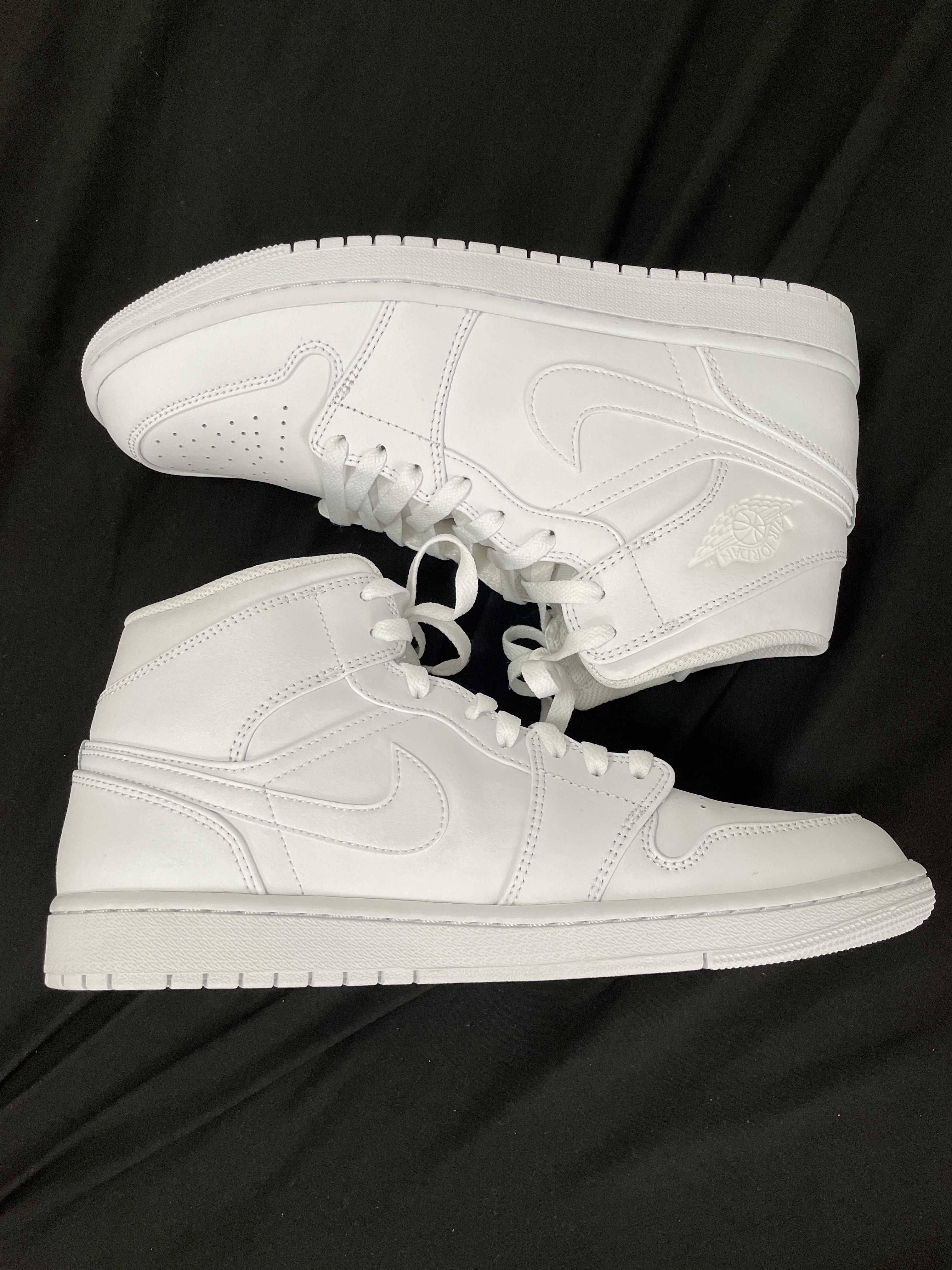 Nike Air Jordan 1 Mid "Triple White"(2020)