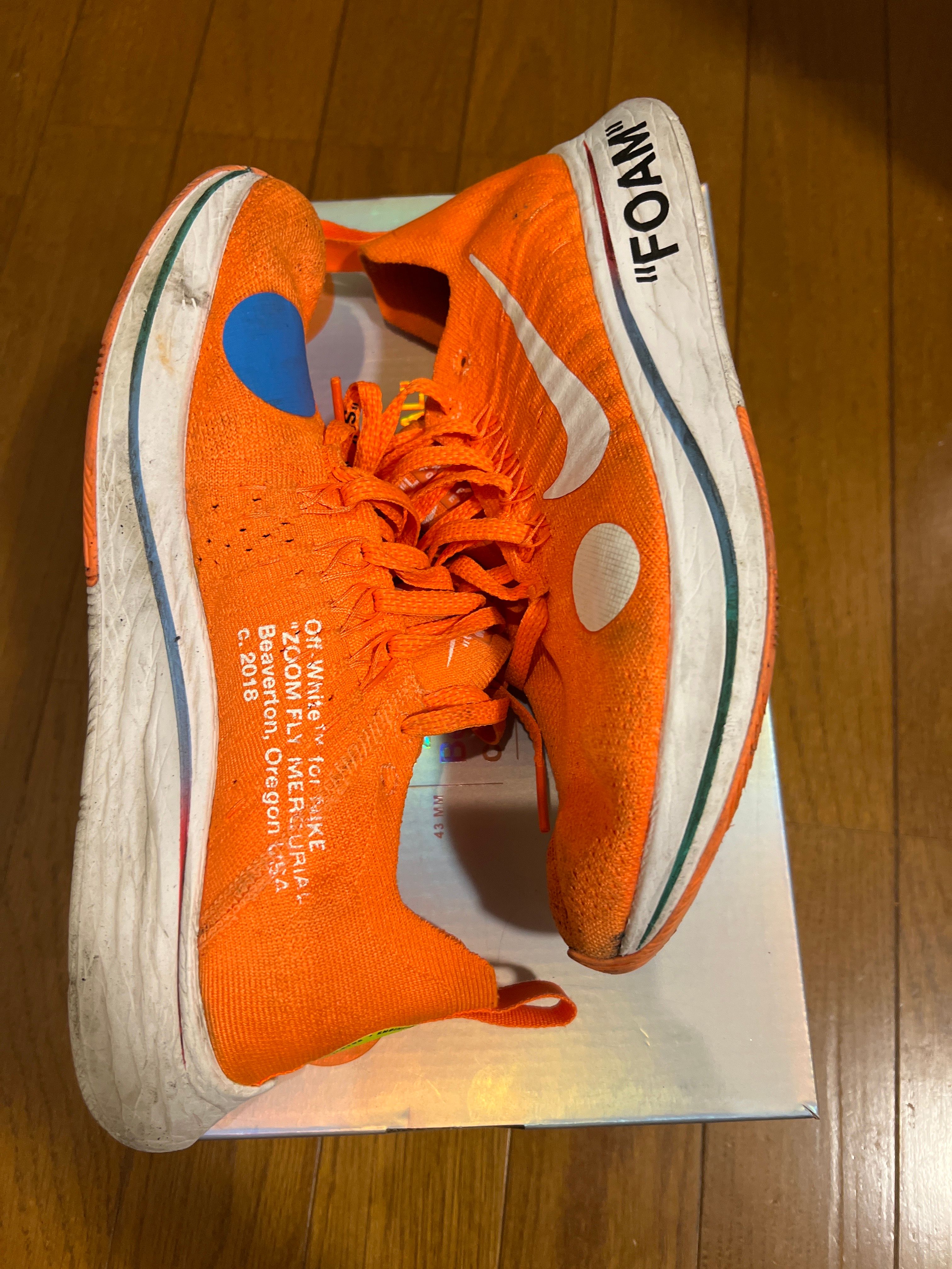 Off-White × Nike Zoom Fly Mercurial Flyknit "Total Orange/White/Volt"