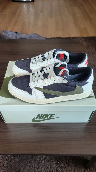 Travis Scott × Nike Women's Air Jordan 1 Low OG "Medium Olive"