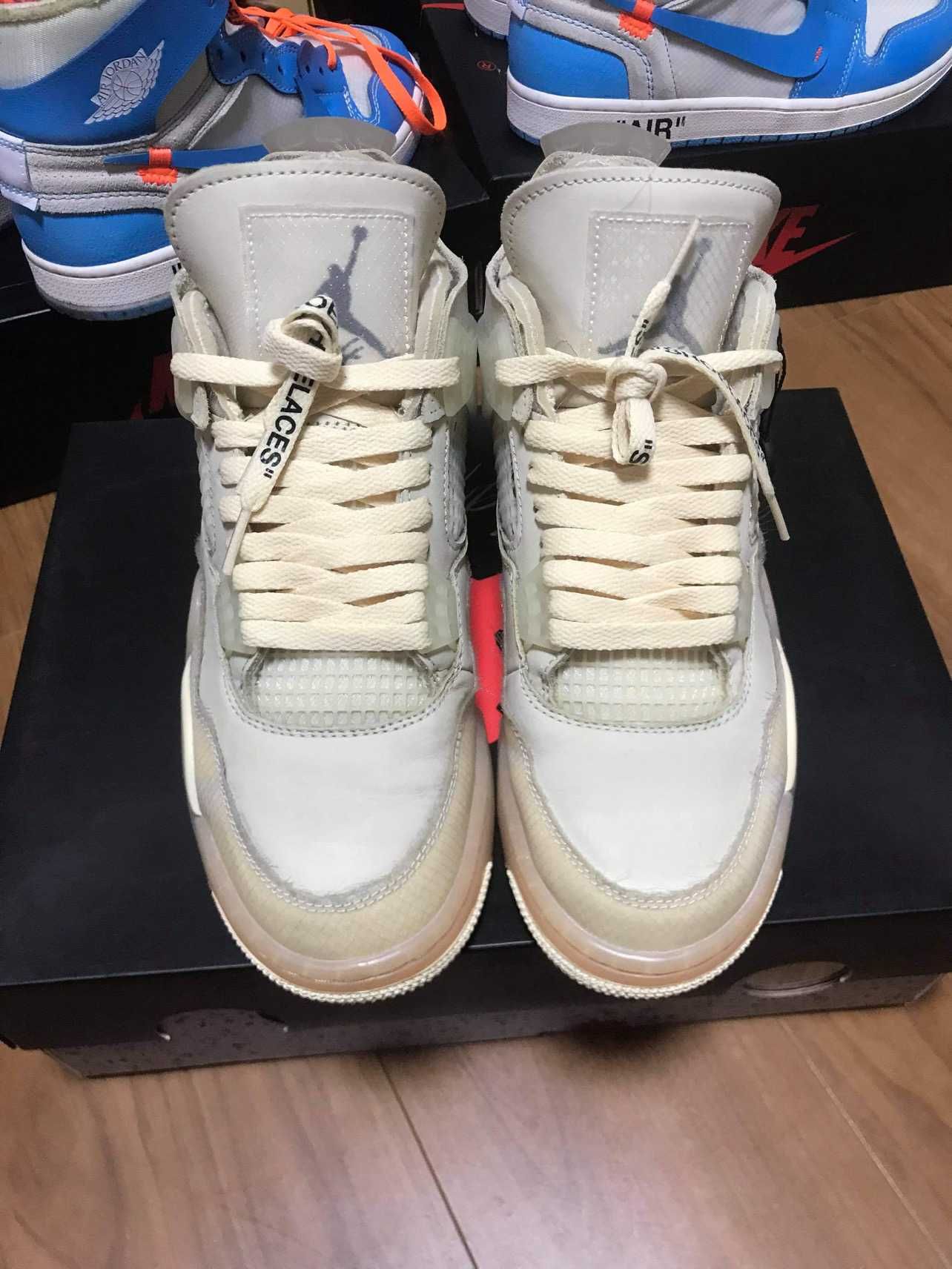 Off-White × Nike Women's Air Jordan 4 SP "Sail"