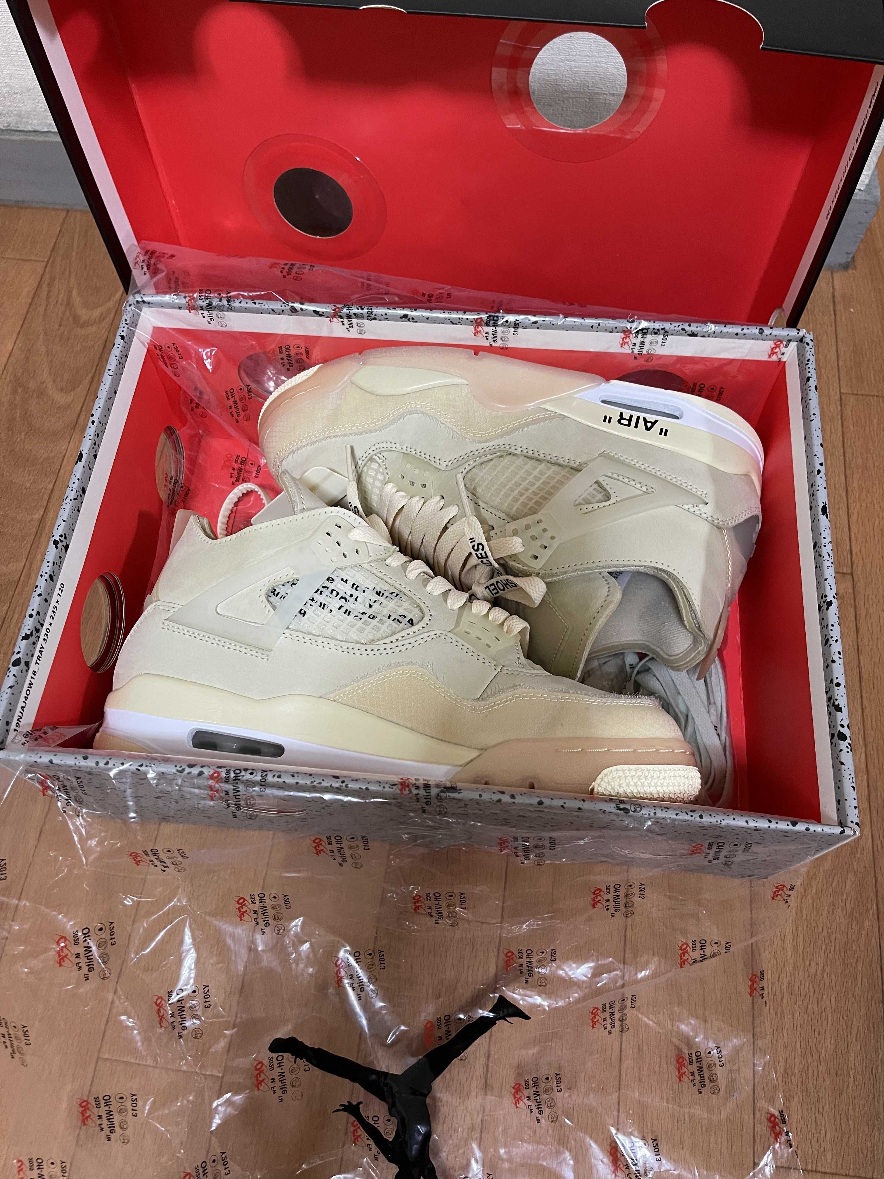 Off-White × Nike Women's Air Jordan 4 SP "Sail"