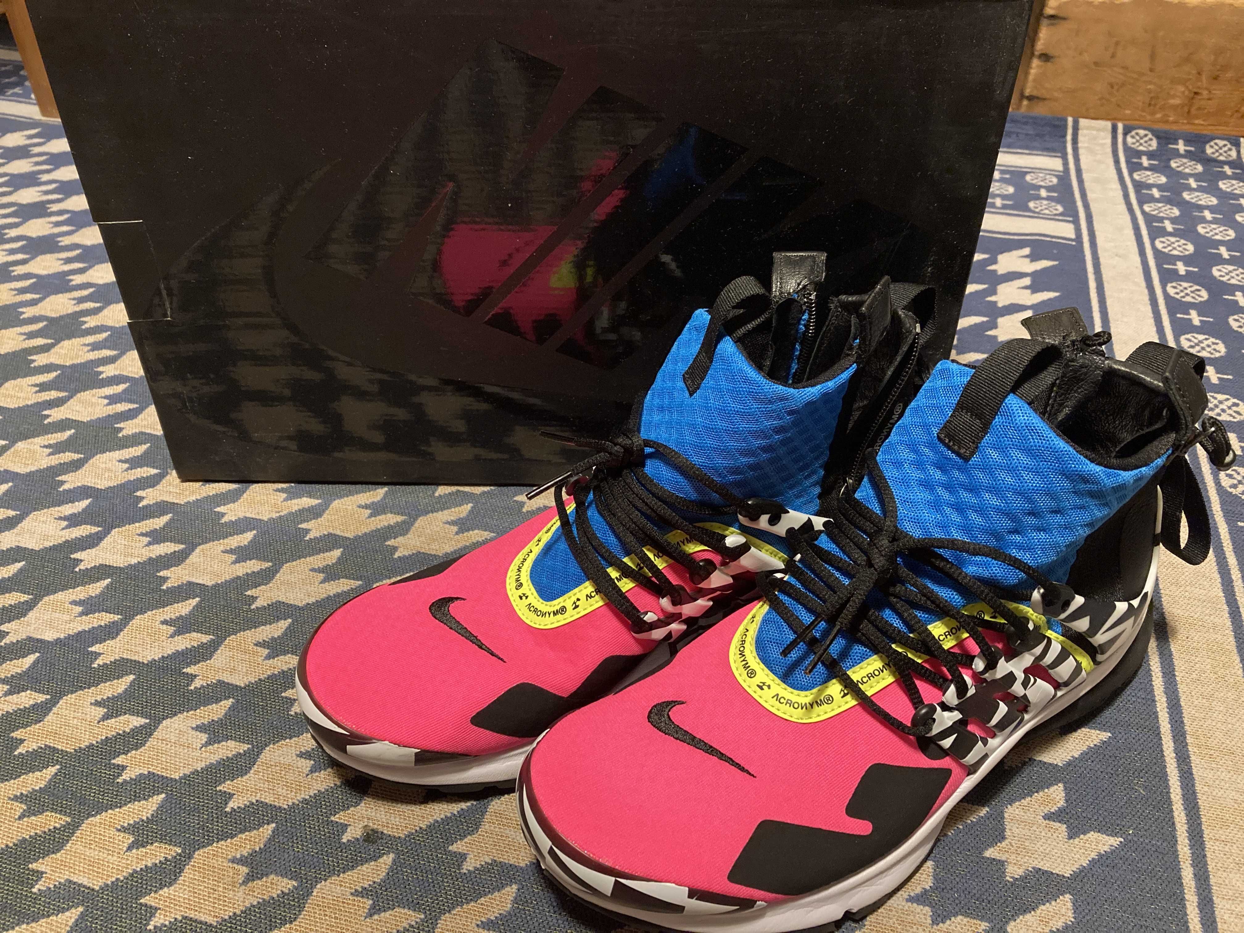 ACRONYM × Nike Air Presto Mid "Hyper Pink"