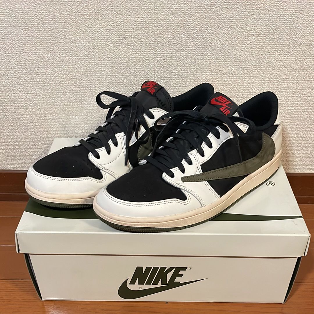 Travis Scott × Nike Women's Air Jordan 1 Low OG "Medium Olive"
