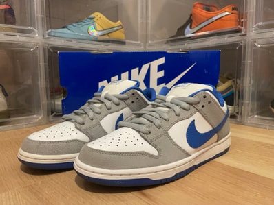 Nike SB Dunk Low Pro "Matte Silver/Varsity Royal"