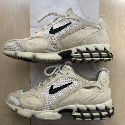 Stussy × Nike Air Zoom Spiridon CG 2 "Fossil/Black"