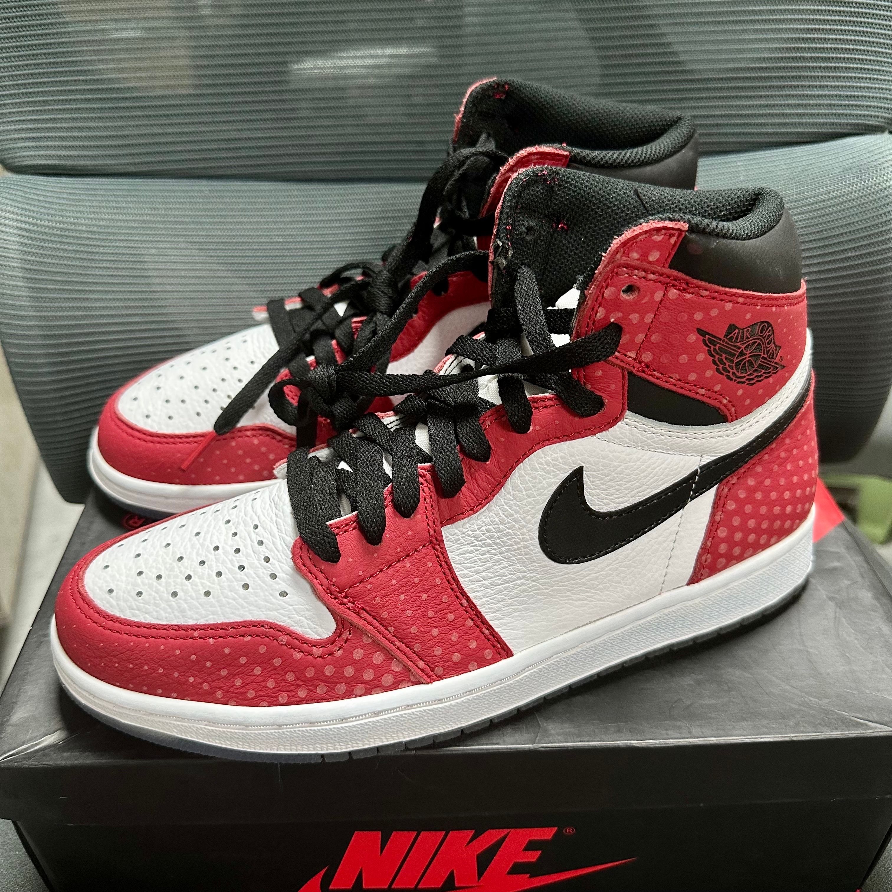 Spiderman × Nike Air Jordan 1 Origin Story "Gym Red/White/Photo Blue/Black"