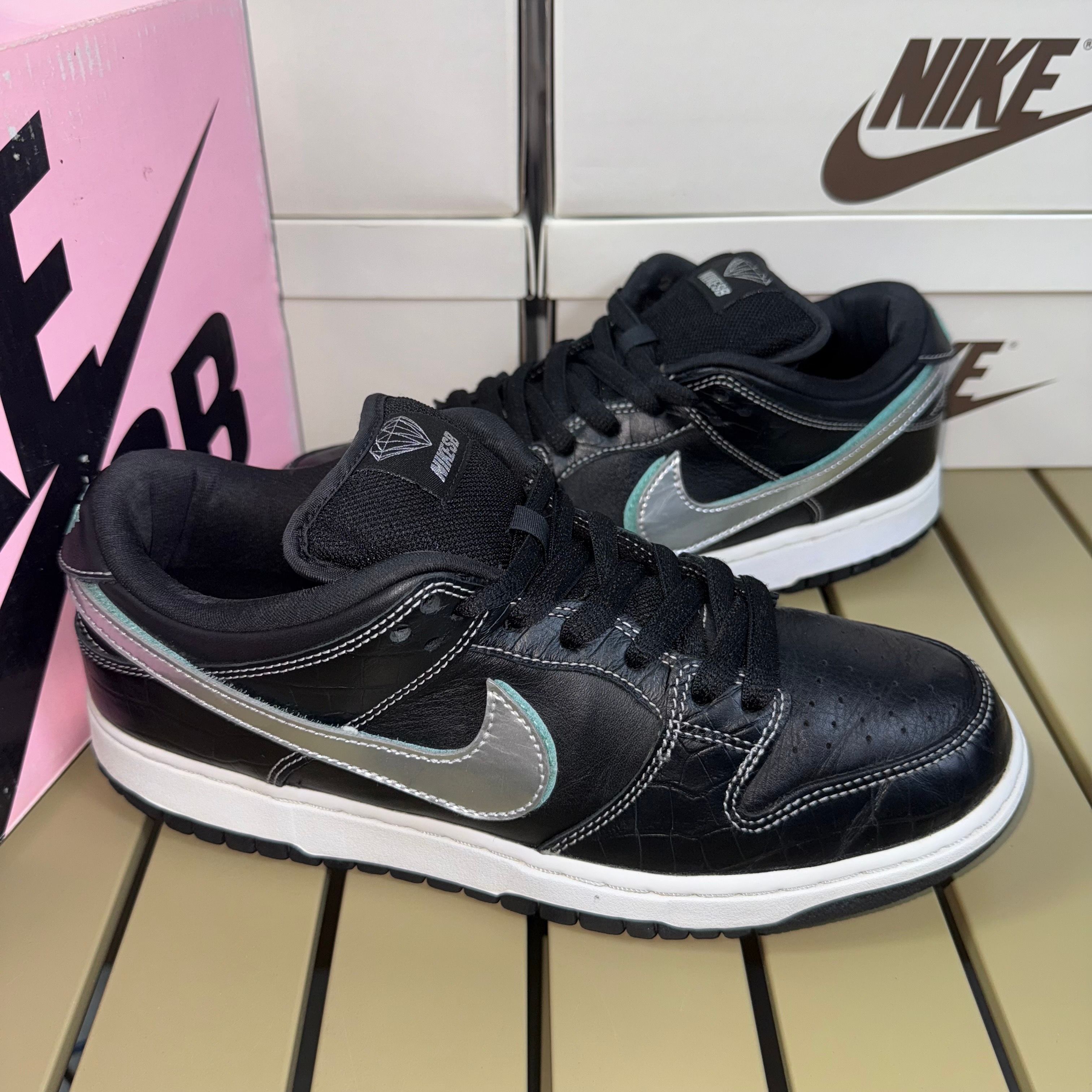 Diamond Supply Co. × Nike SB Dunk Low Pro "Black"