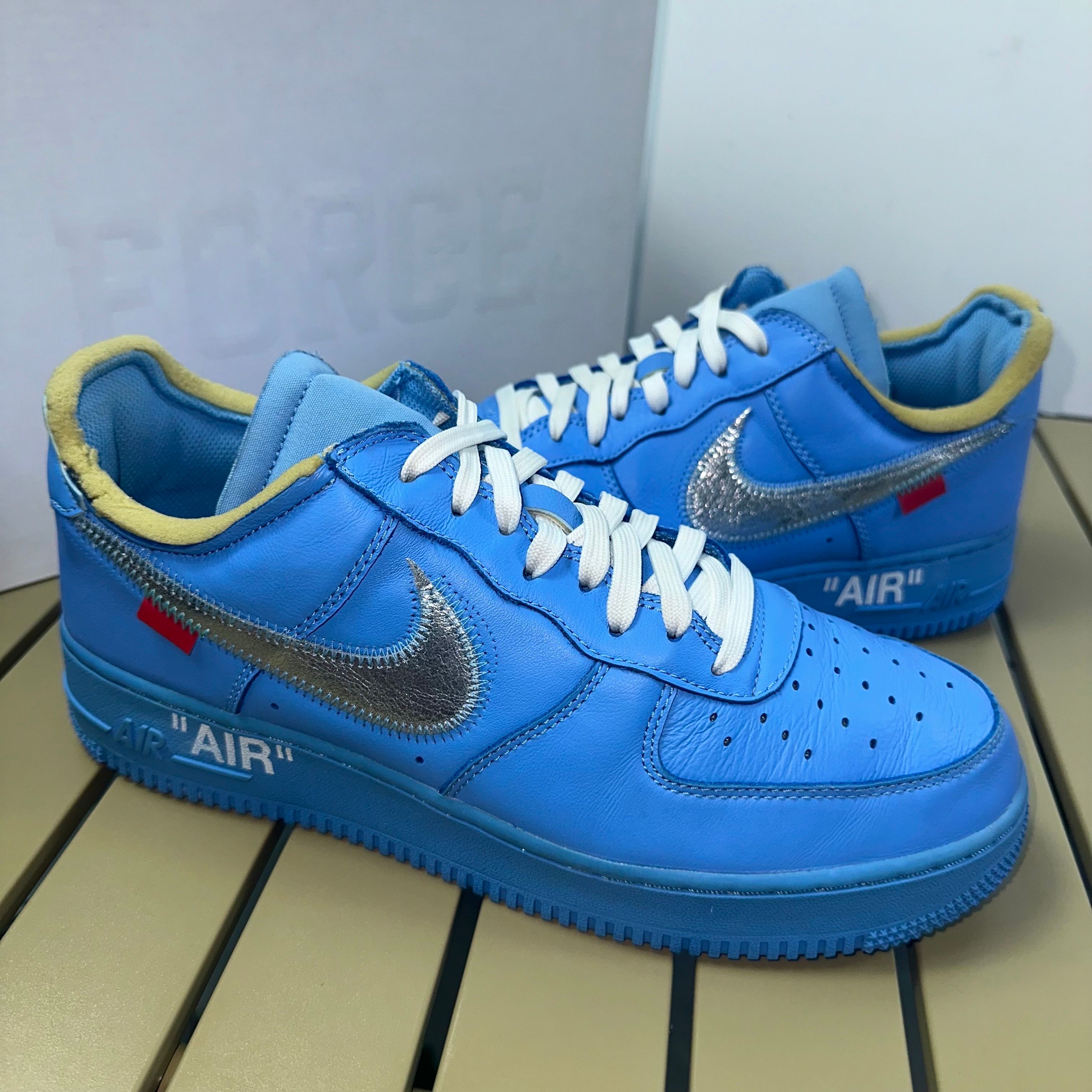 Off-White × Nike Air Force 1 Low "MCA University Blue"