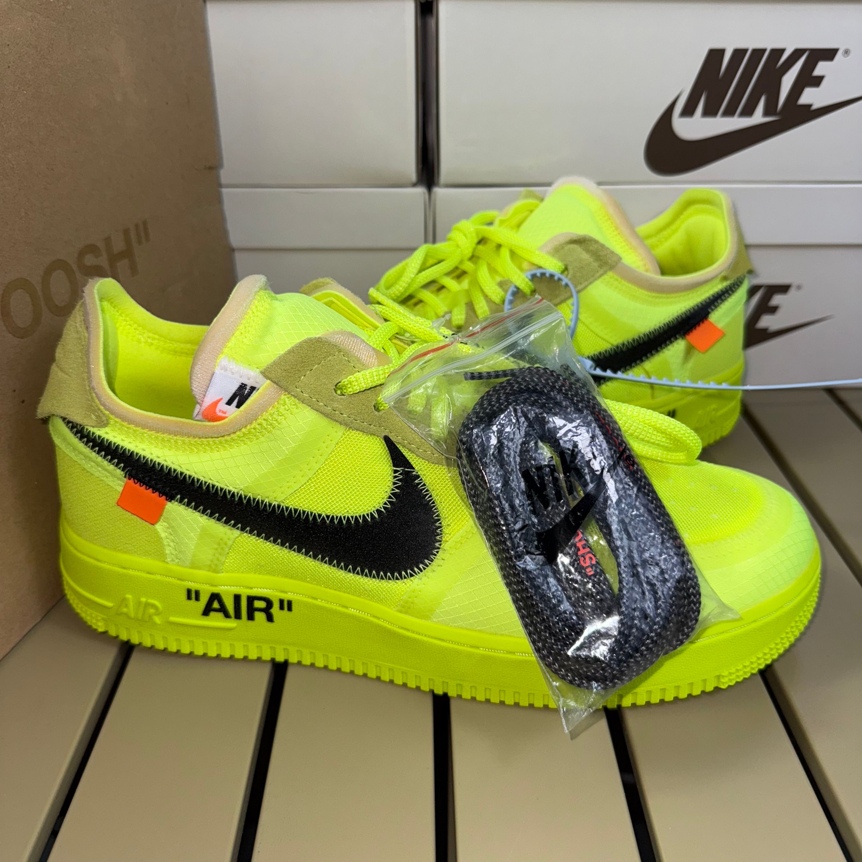Off-White × Nike Air Force 1 Low "Volt"