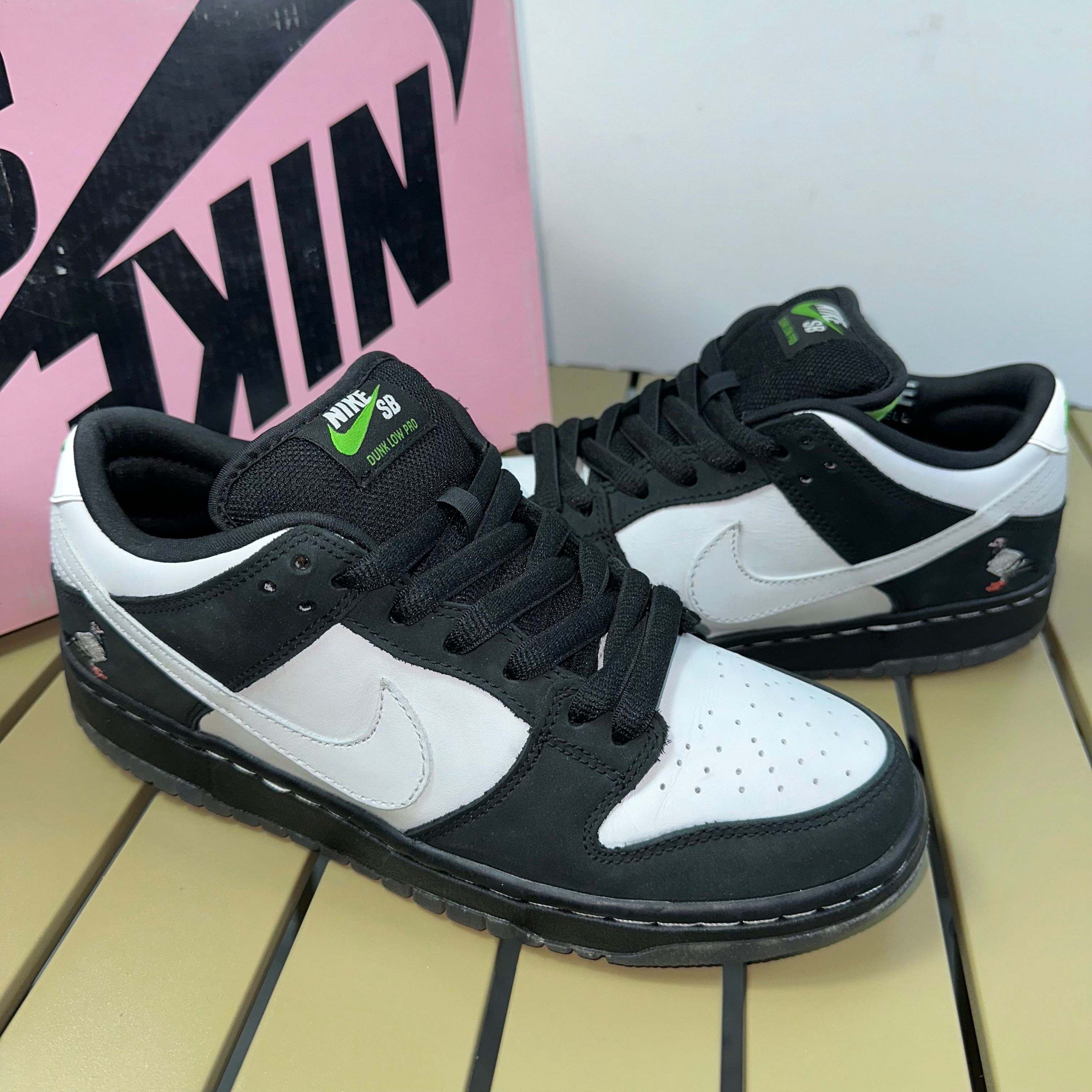 STAPLE × Nike SB Dunk Low "Pigeon Black/White"