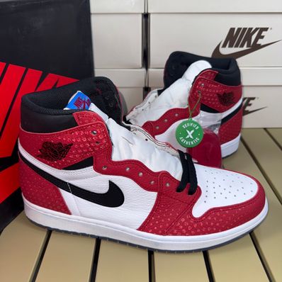 Spiderman × Nike Air Jordan 1 Origin Story "Gym Red/White/Photo Blue/Black"