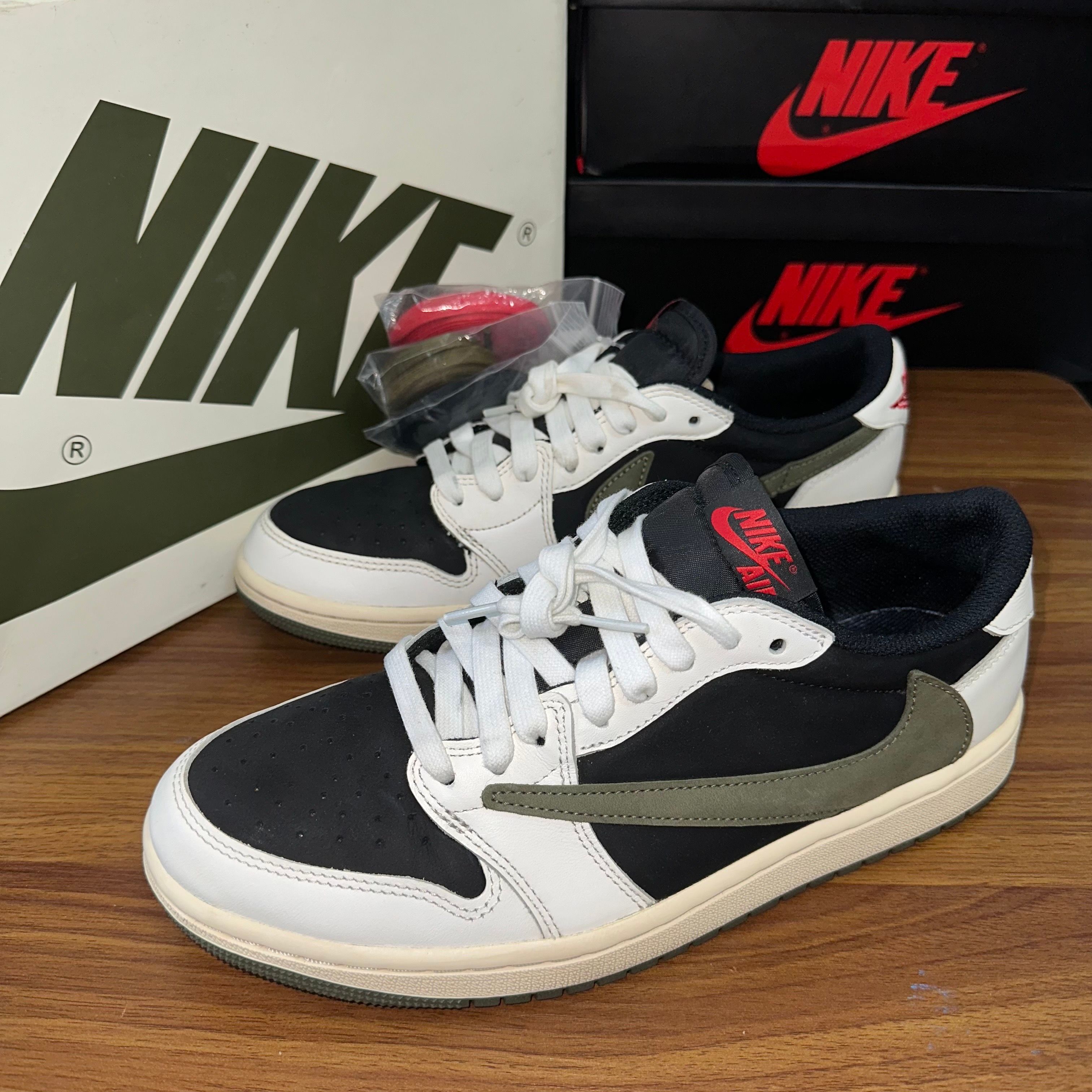 Travis Scott × Nike Women's Air Jordan 1 Low OG "Medium Olive"