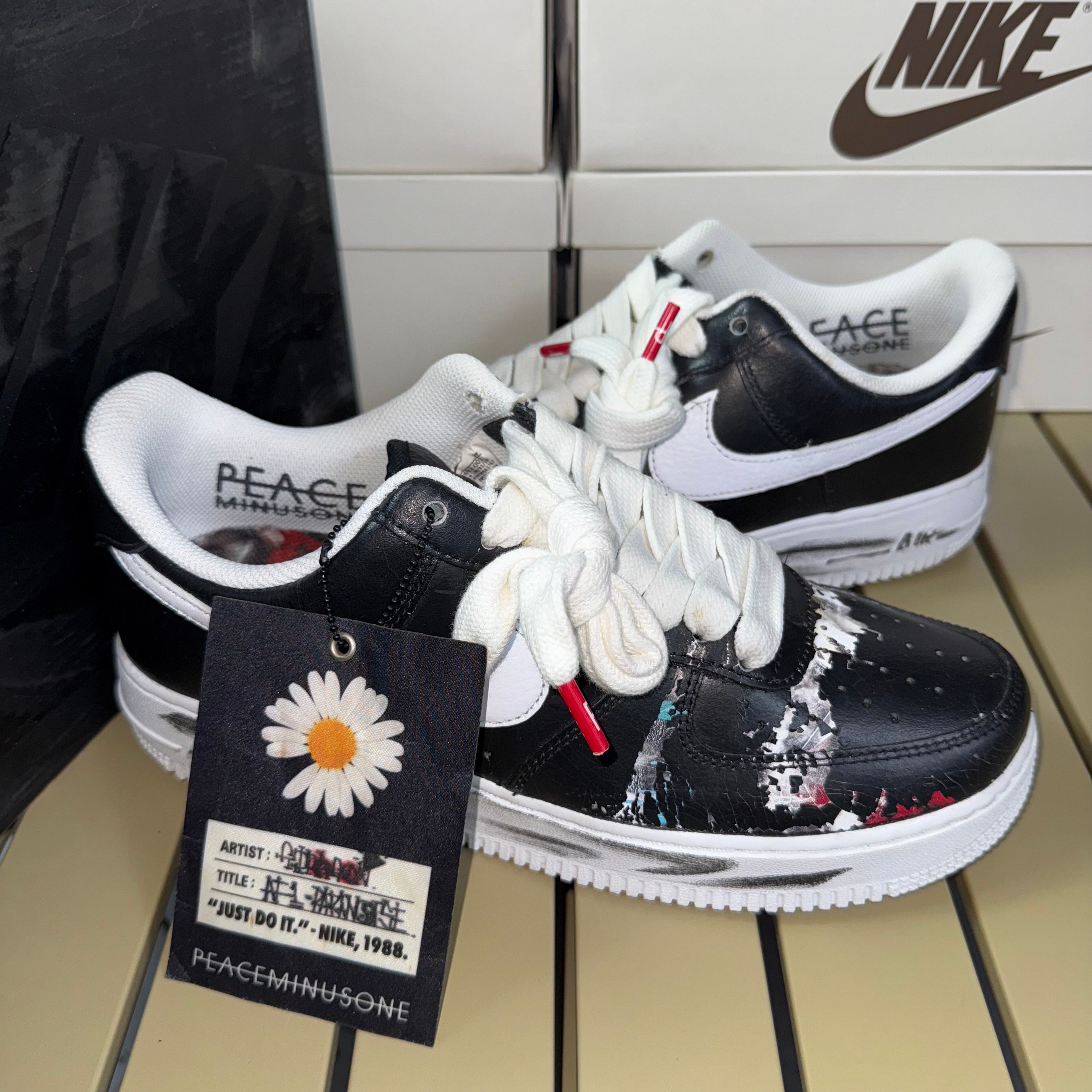 PEACEMINUSONE × Nike Air Force 1 Low Para Noise "Black" / G-DRAGON