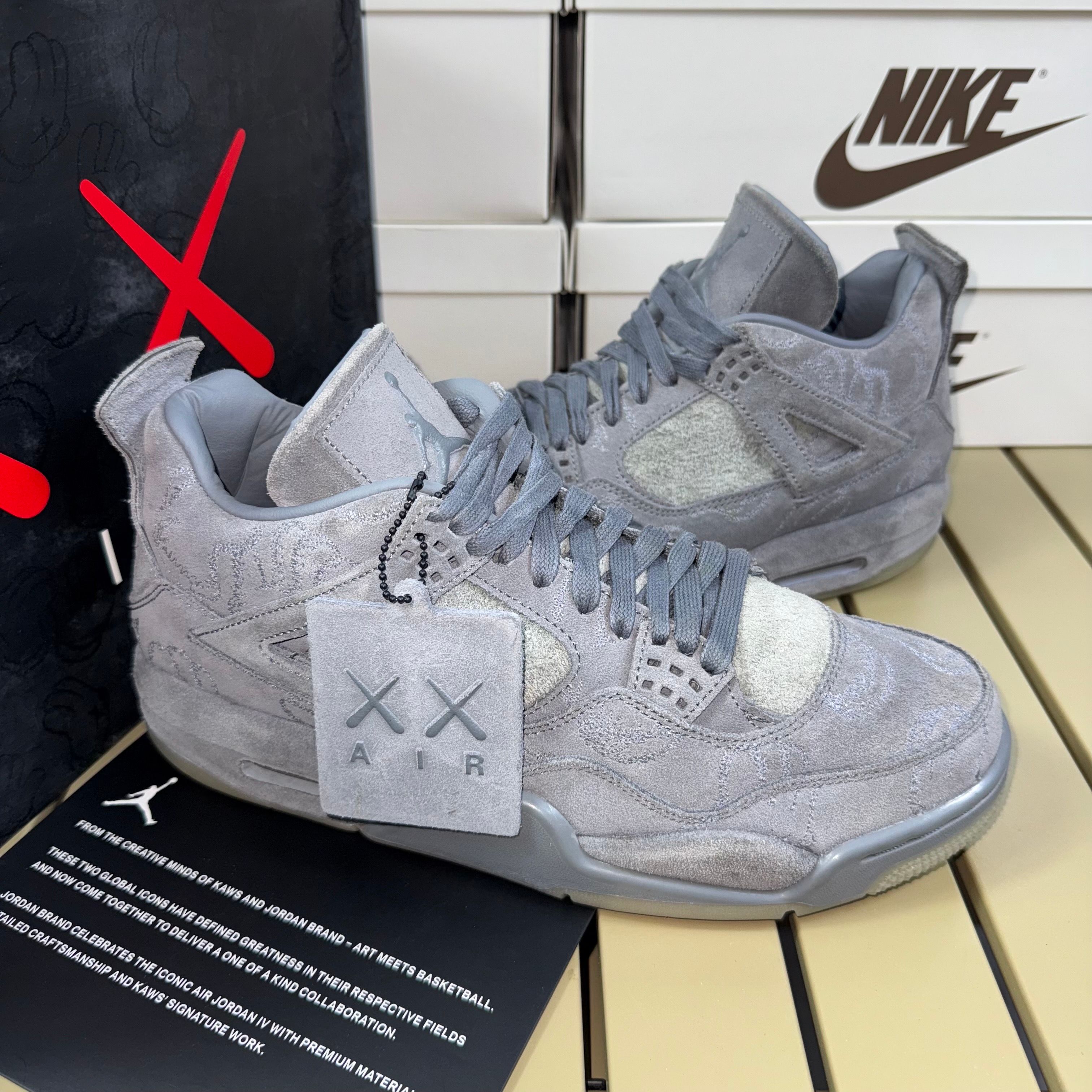 KAWS × Nike Air Jordan 4 Retro "Grey"