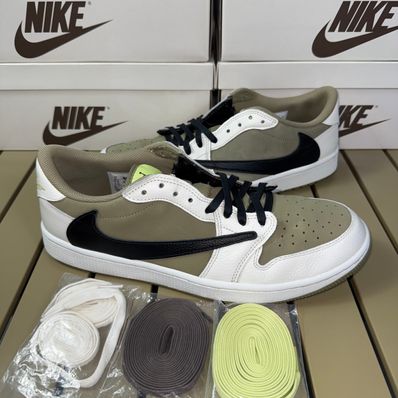 Travis Scott × Nike Air Jordan 1 Low Golf NRG "Neutral Olive"