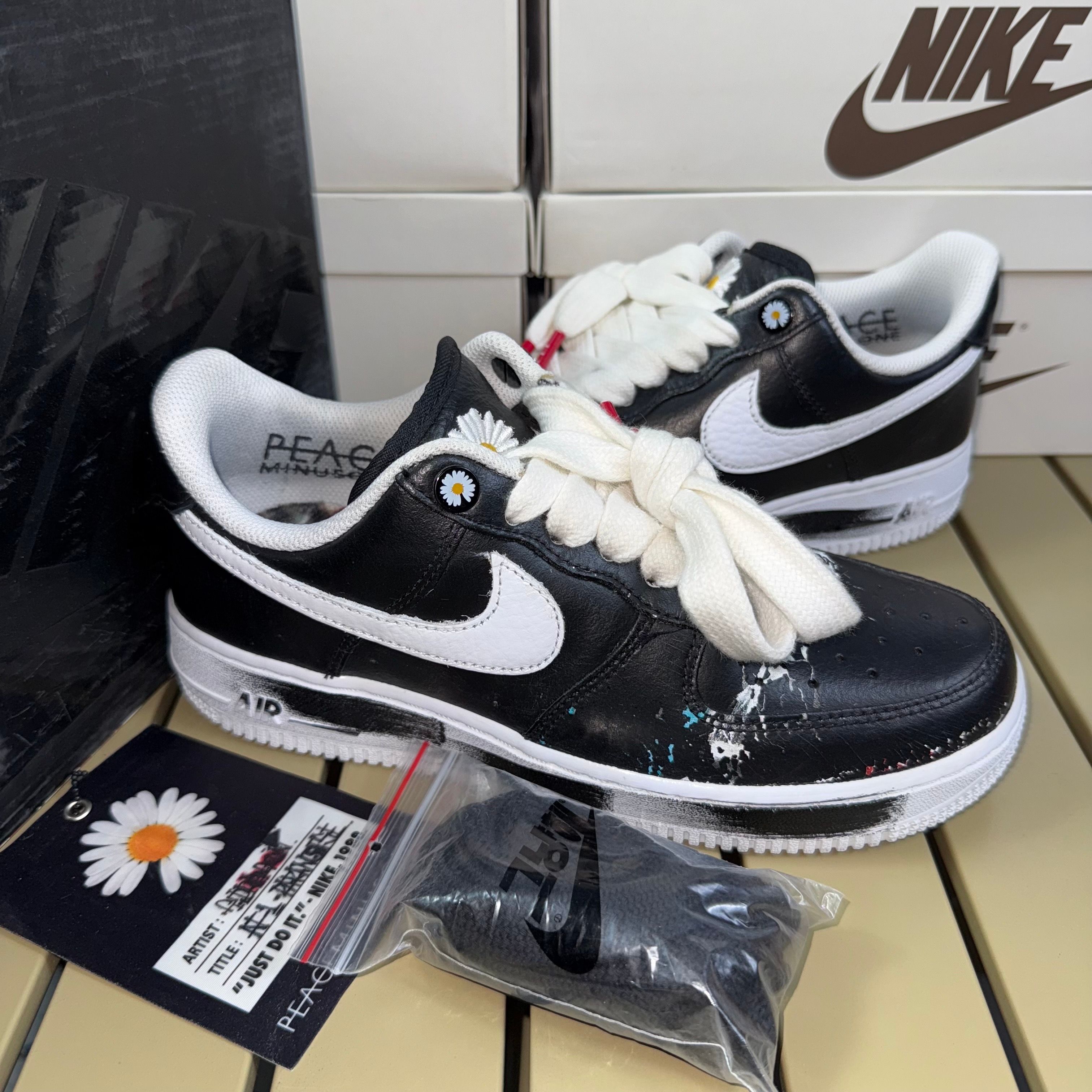 PEACEMINUSONE × Nike Air Force 1 Low Para Noise "Black" / G-DRAGON